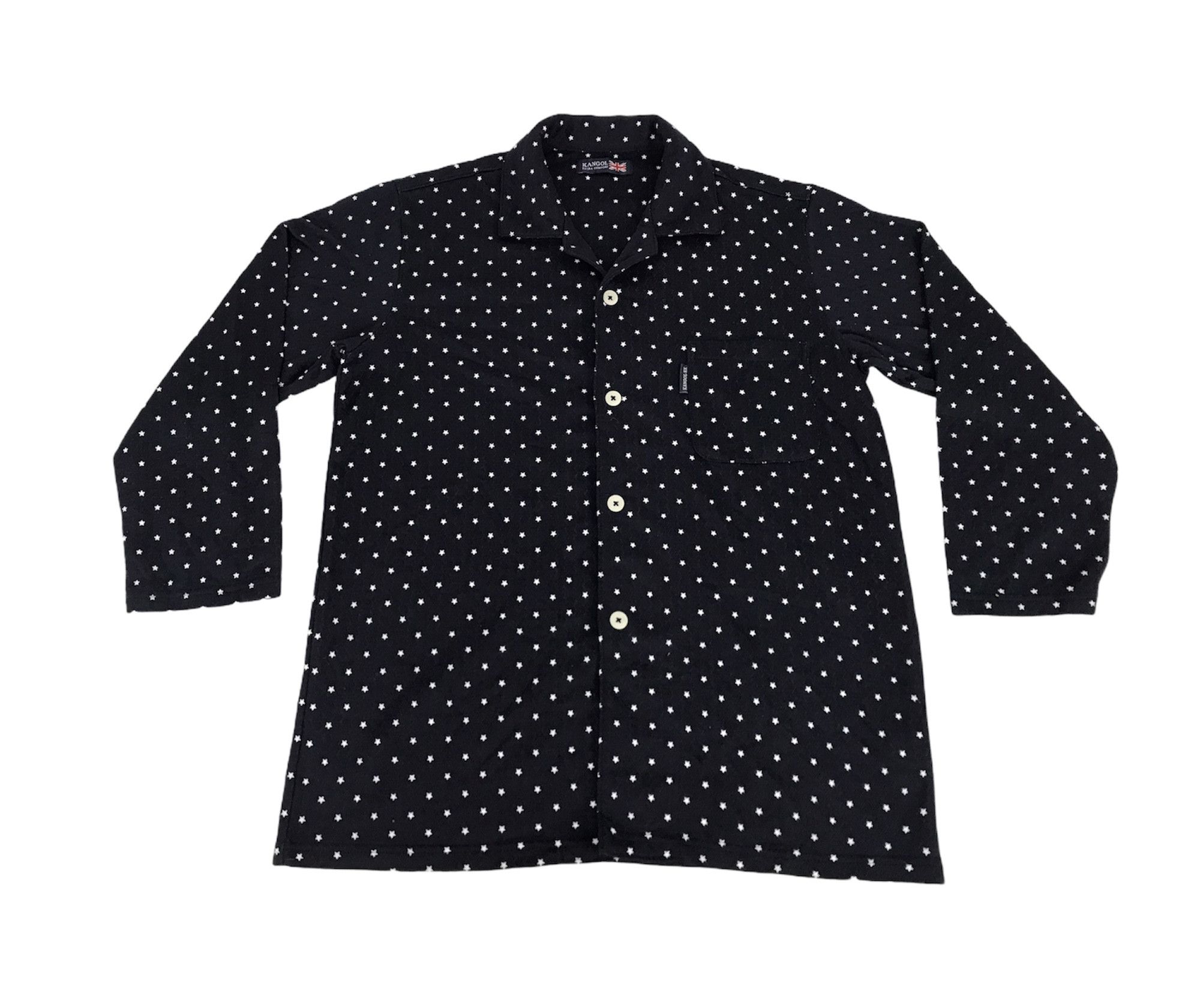 Kangol Vintage Kangol Button Down Shirt Flannel Star Polka Dot Size US M / EU 48-50 / 2 - 1 Thumbnail