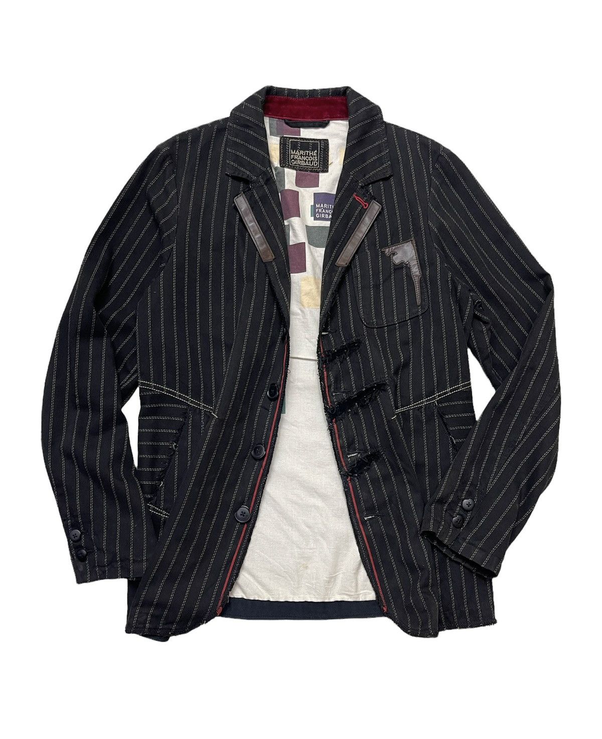 Marithe + Francois Girbaud MFG Stripe Chore Jacket Size US L / EU 52-54 / 3 - 2 Thumbnail