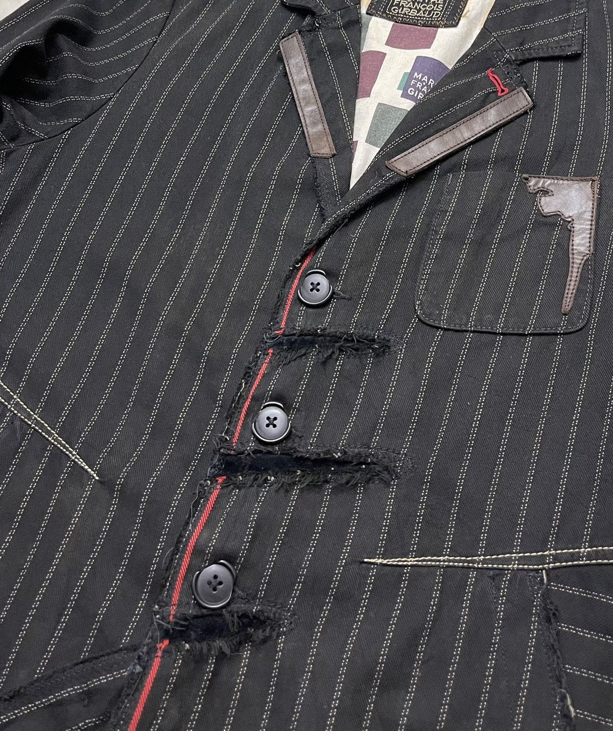 Marithe + Francois Girbaud MFG Stripe Chore Jacket Size US L / EU 52-54 / 3 - 18 Thumbnail