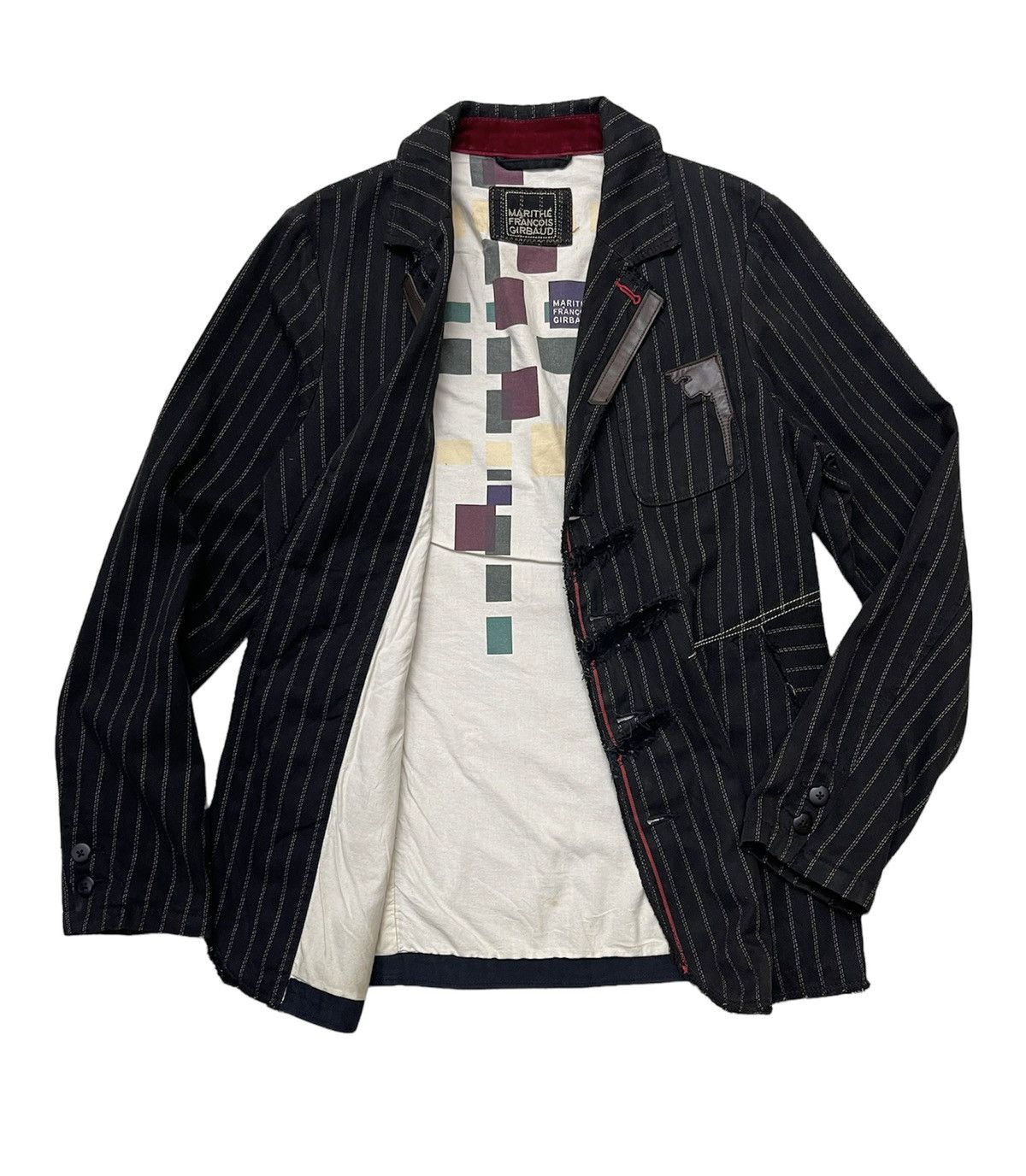 Marithe + Francois Girbaud MFG Stripe Chore Jacket Size US L / EU 52-54 / 3 - 8 Thumbnail