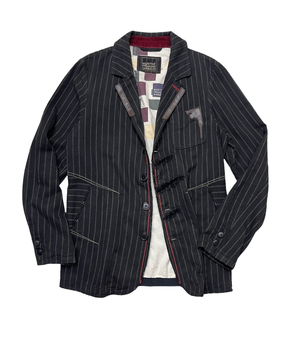 Marithe + Francois Girbaud MFG Stripe Chore Jacket Size US L / EU 52-54 / 3 - 3 Thumbnail