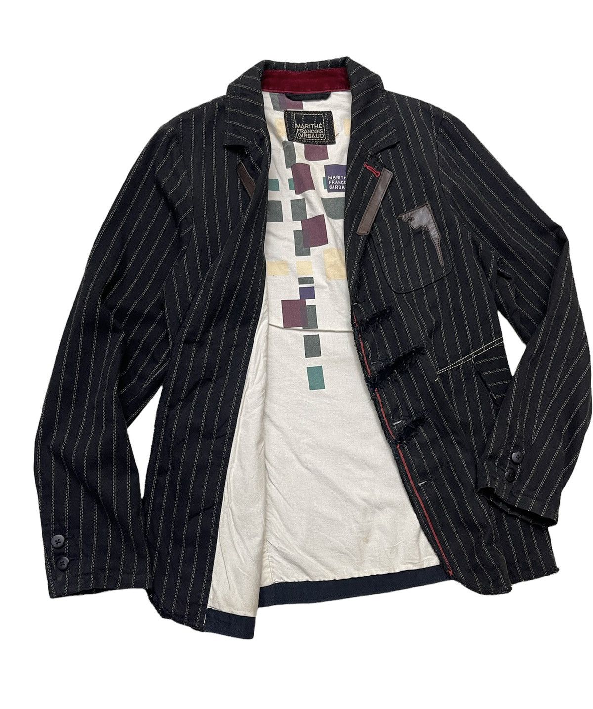Marithe + Francois Girbaud MFG Stripe Chore Jacket Size US L / EU 52-54 / 3 - 5 Thumbnail