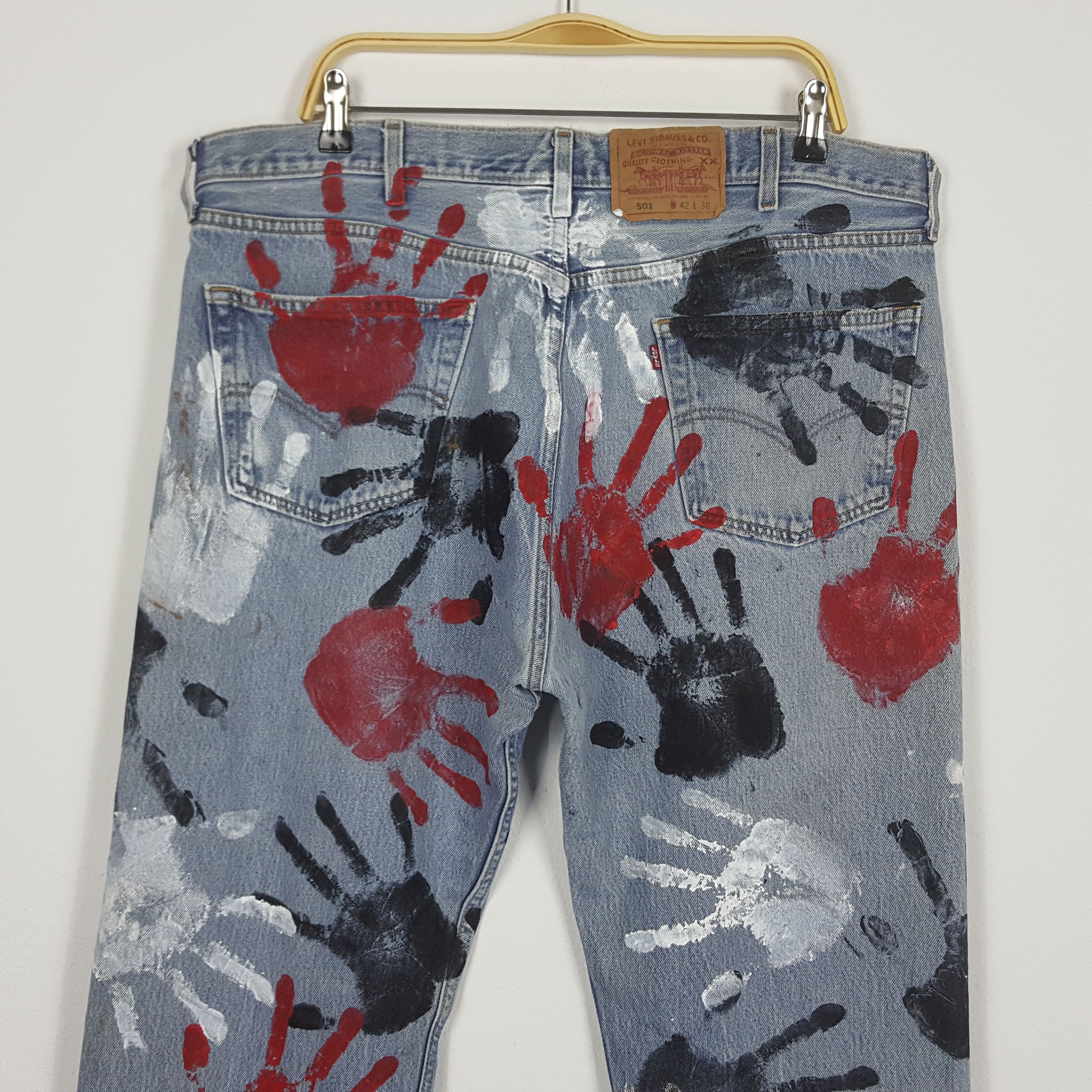 Levi's × Vintage Vintage Levi's 501 art streetwear style denim jeans Size US 40 / EU 56 - 7 Thumbnail