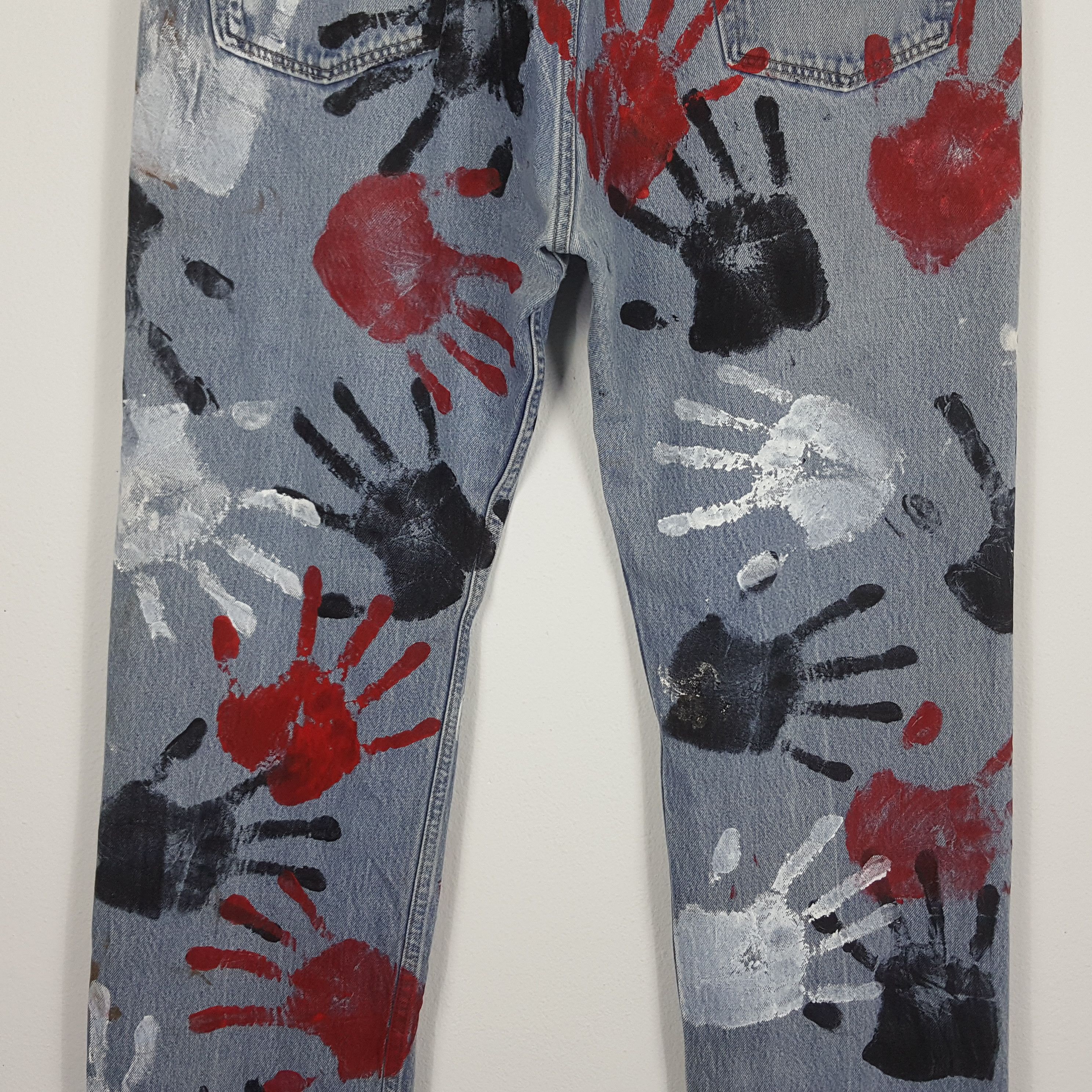 Levi's × Vintage Vintage Levi's 501 art streetwear style denim jeans Size US 40 / EU 56 - 2 Thumbnail