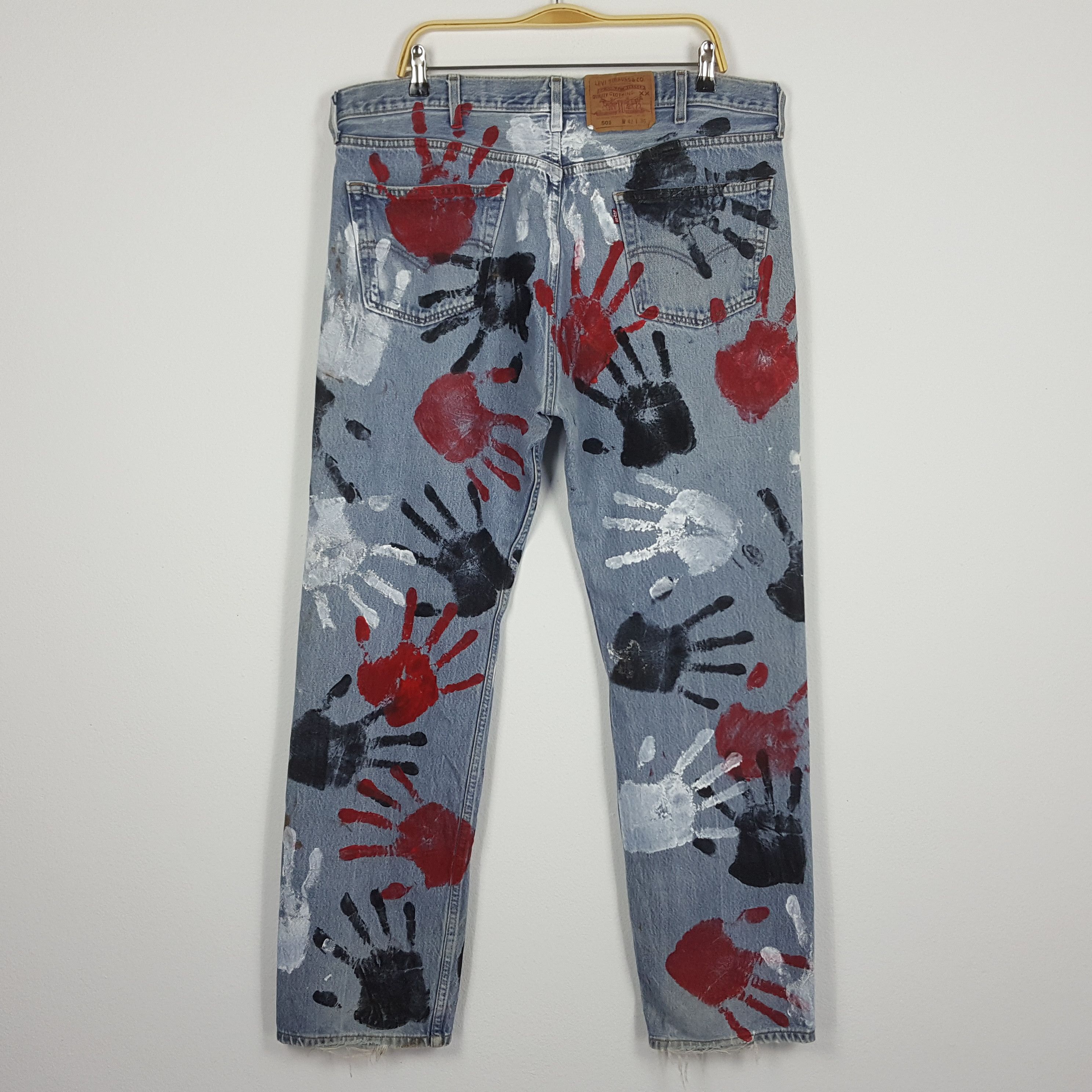 Levi's × Vintage Vintage Levi's 501 art streetwear style denim jeans Size US 40 / EU 56 - 5 Thumbnail