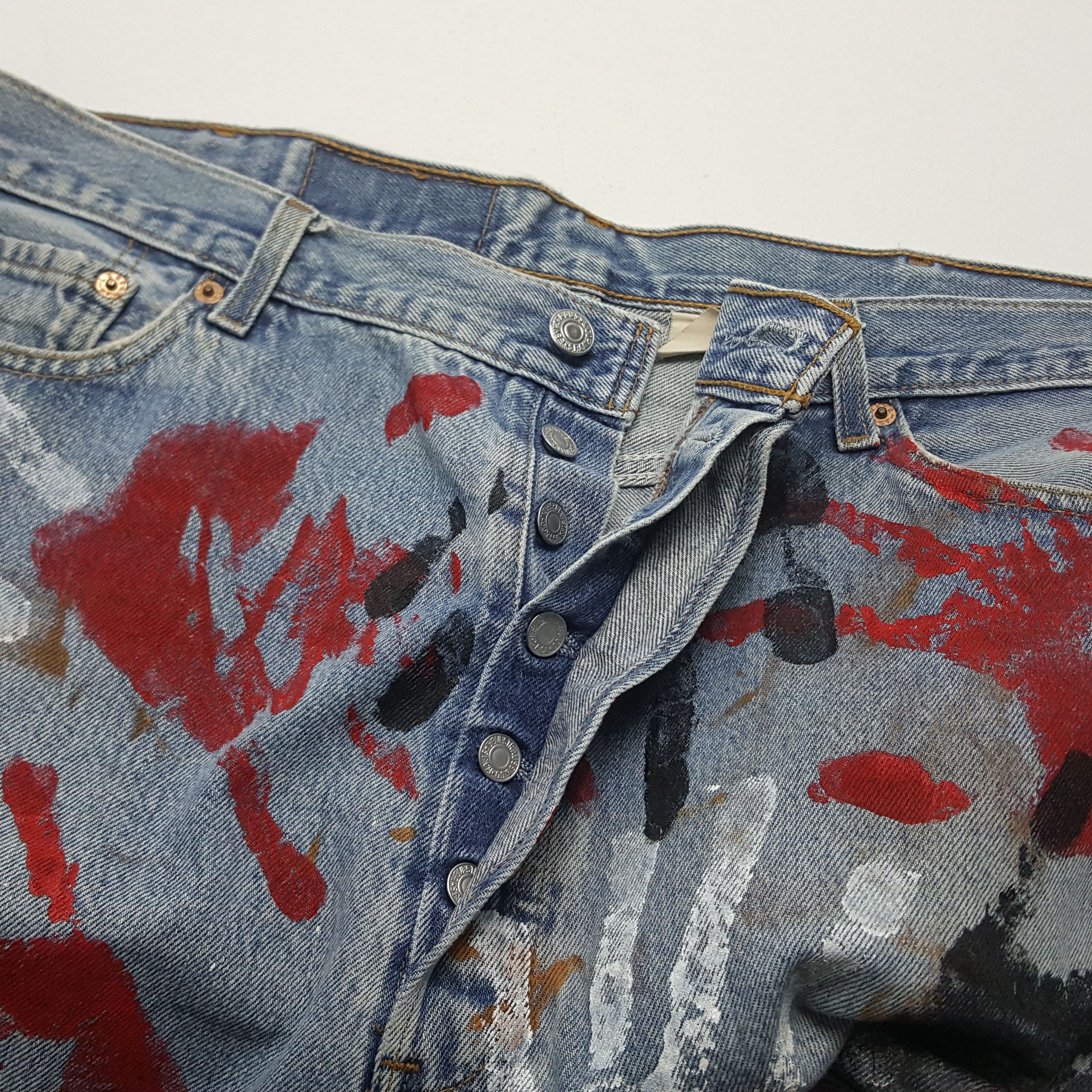 Levi's × Vintage Vintage Levi's 501 art streetwear style denim jeans Size US 40 / EU 56 - 10 Thumbnail