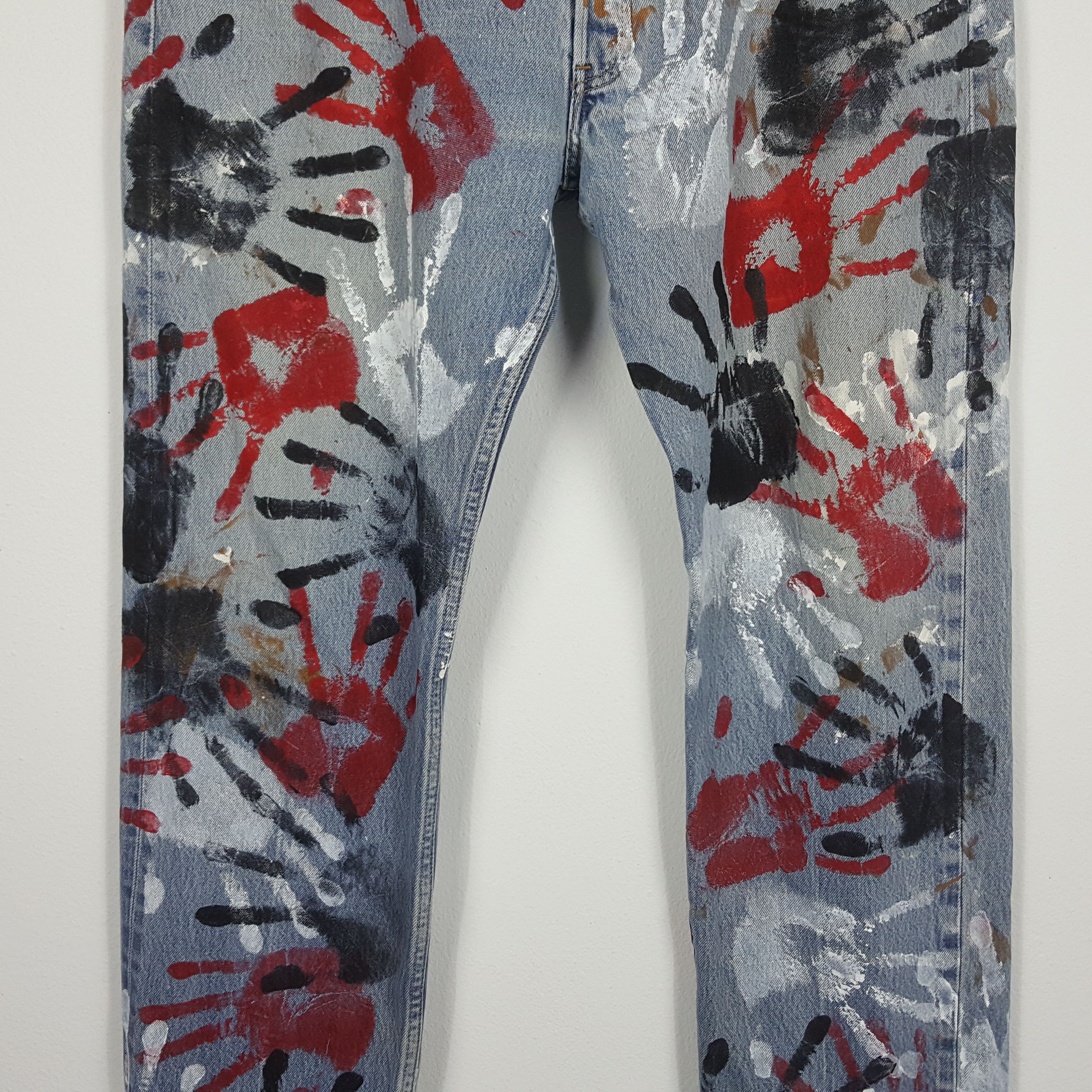 Levi's × Vintage Vintage Levi's 501 art streetwear style denim jeans Size US 40 / EU 56 - 4 Thumbnail