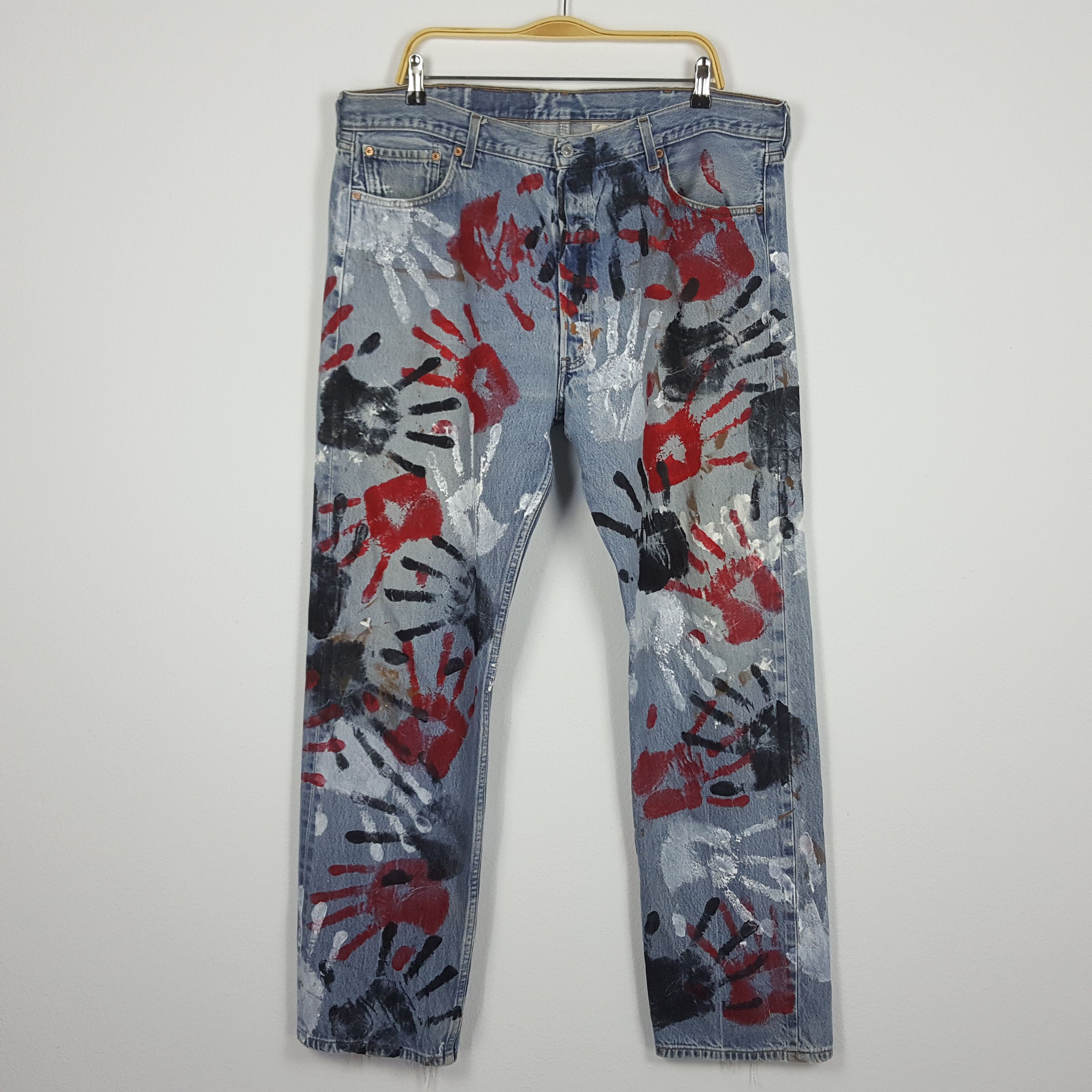 Levi's × Vintage Vintage Levi's 501 art streetwear style denim jeans Size US 40 / EU 56 - 1 Thumbnail