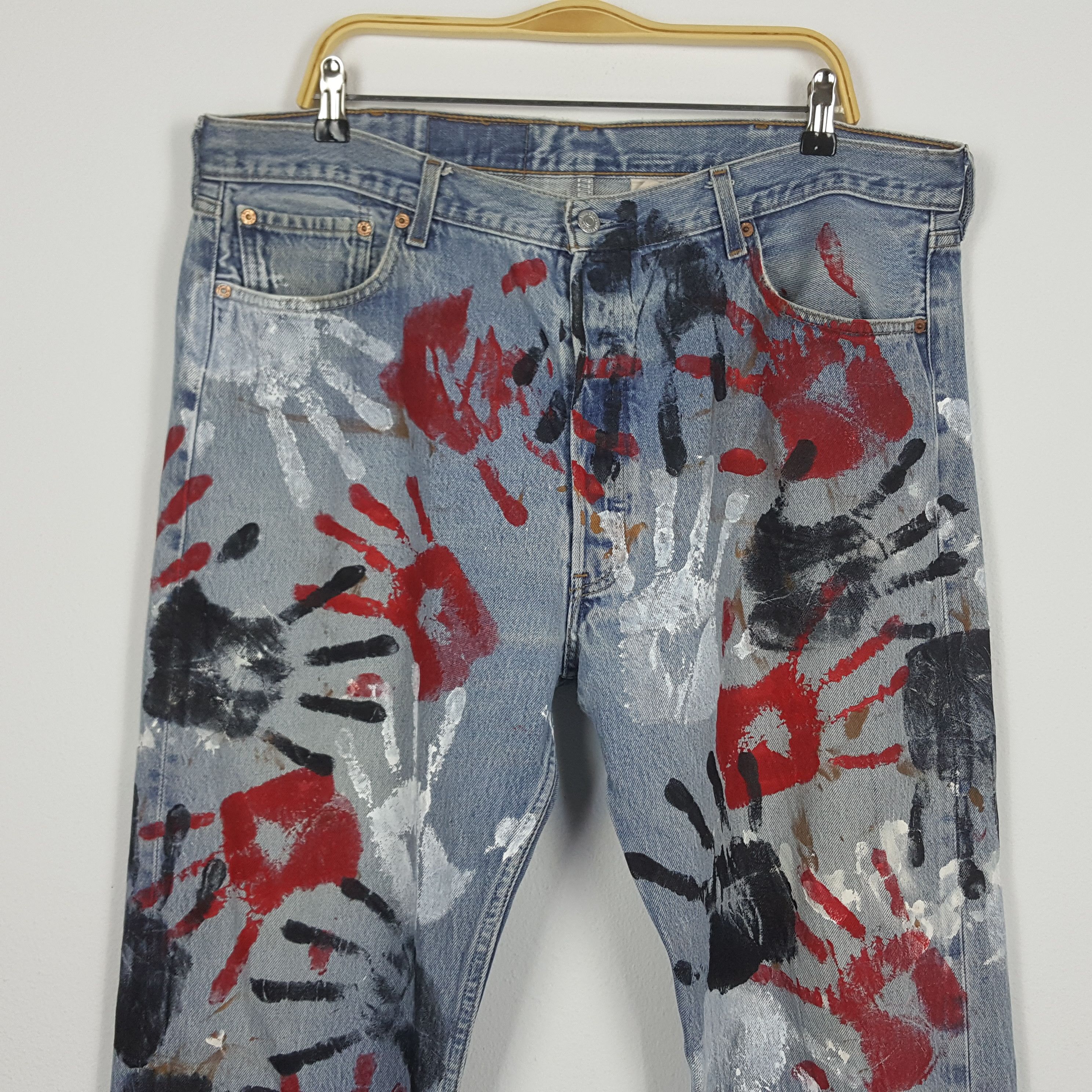 Levi's × Vintage Vintage Levi's 501 art streetwear style denim jeans Size US 40 / EU 56 - 6 Thumbnail