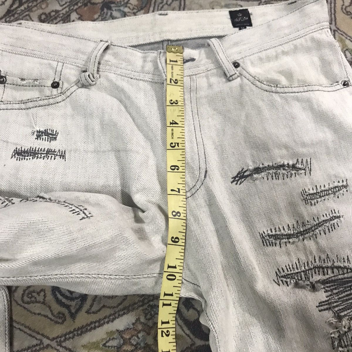 semanticdesign Semantic Design Distressed Denim Jeans Size US 32 / EU 48 - 22 Thumbnail