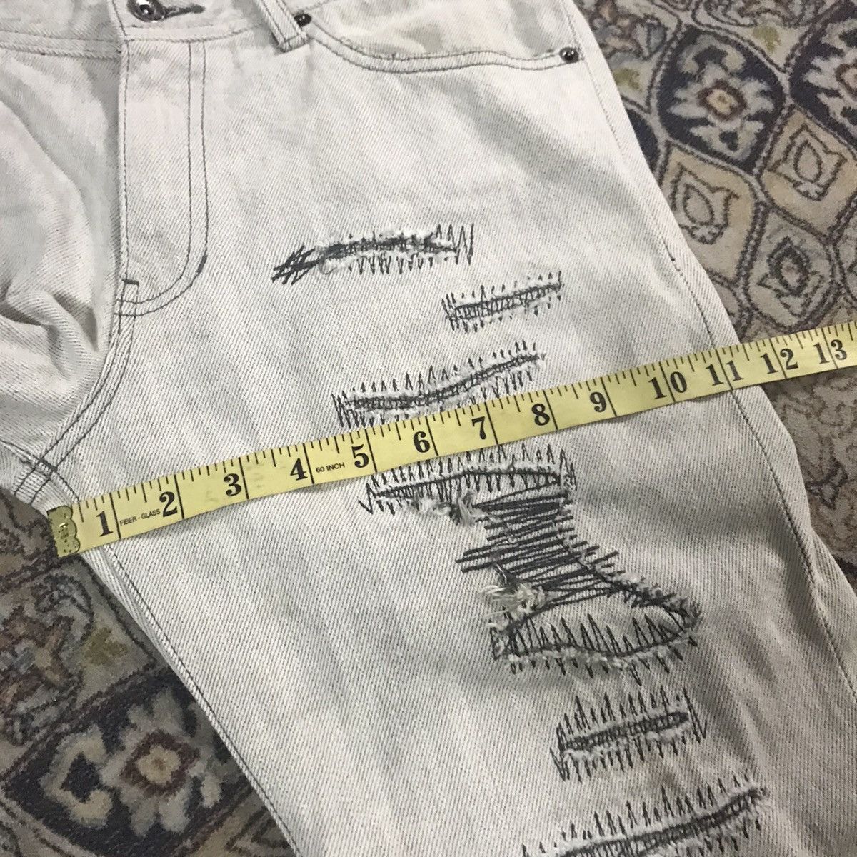 semanticdesign Semantic Design Distressed Denim Jeans Size US 32 / EU 48 - 23 Thumbnail
