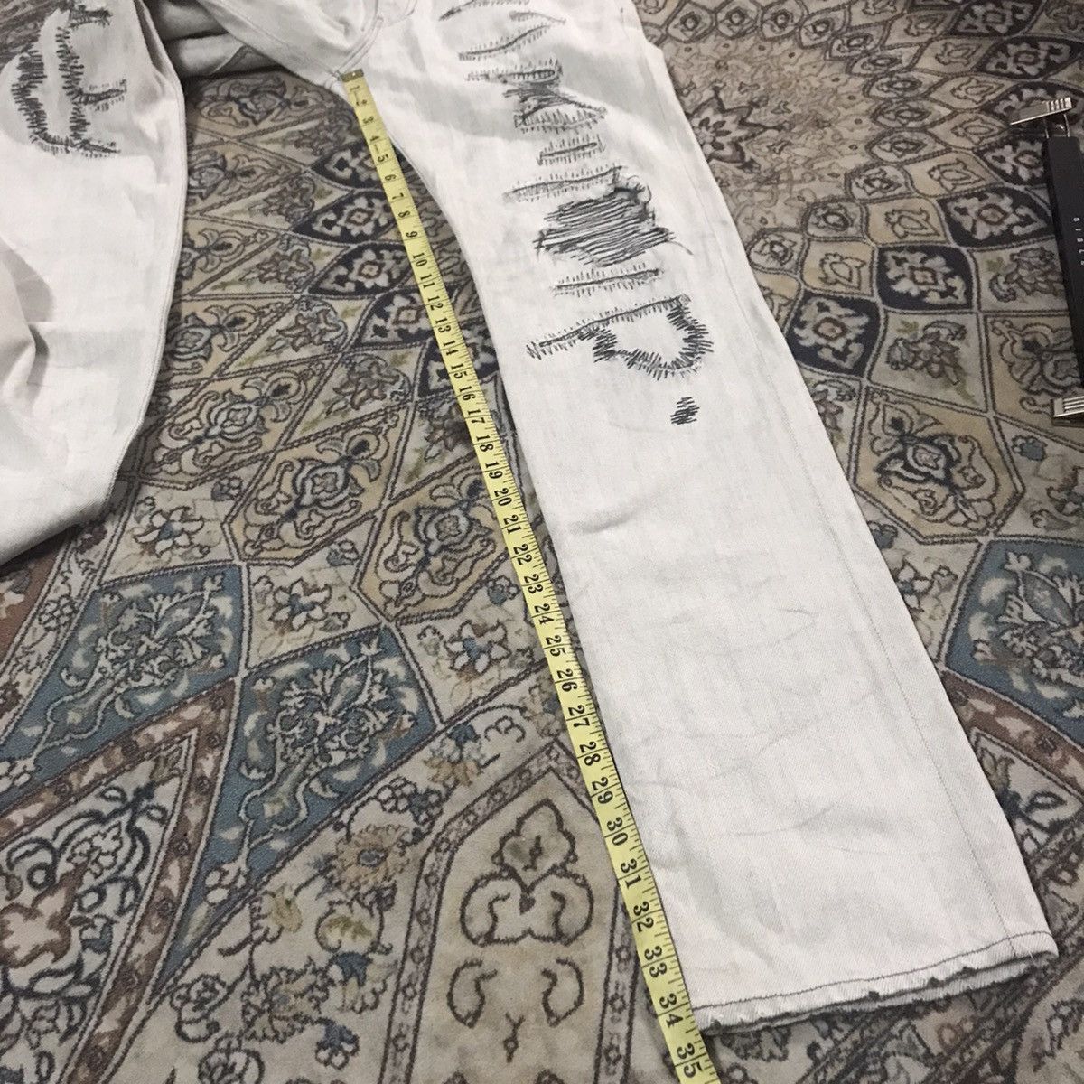 semanticdesign Semantic Design Distressed Denim Jeans Size US 32 / EU 48 - 21 Thumbnail
