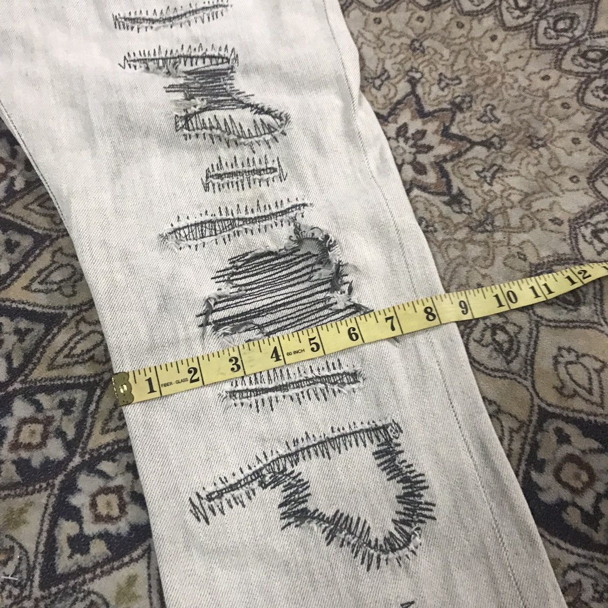 semanticdesign Semantic Design Distressed Denim Jeans Size US 32 / EU 48 - 24 Thumbnail