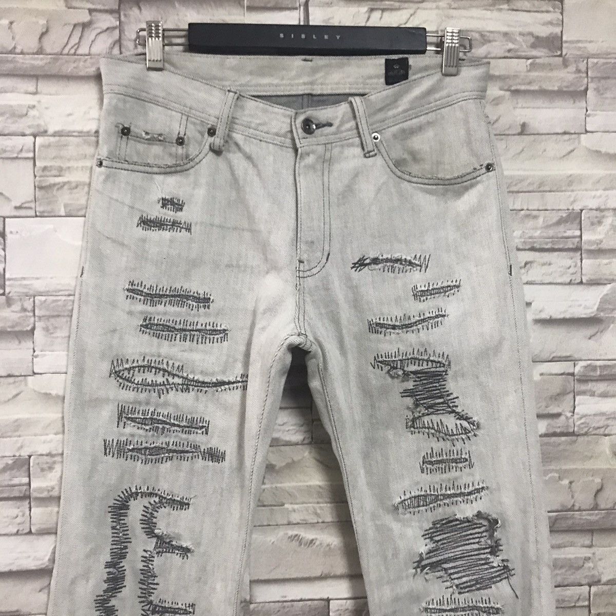 semanticdesign Semantic Design Distressed Denim Jeans Size US 32 / EU 48 - 4 Thumbnail