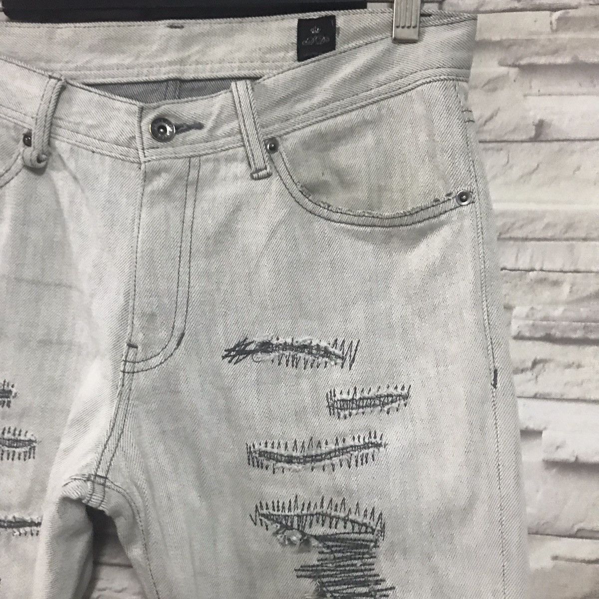 semanticdesign Semantic Design Distressed Denim Jeans Size US 32 / EU 48 - 6 Thumbnail
