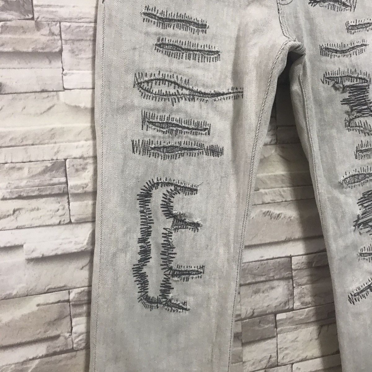 semanticdesign Semantic Design Distressed Denim Jeans Size US 32 / EU 48 - 7 Thumbnail