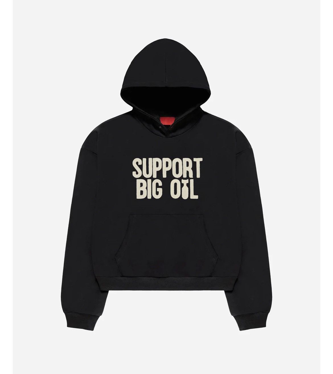 image of Fugazi Support Big Oil Hoodie in Black, Men's (Size Small)