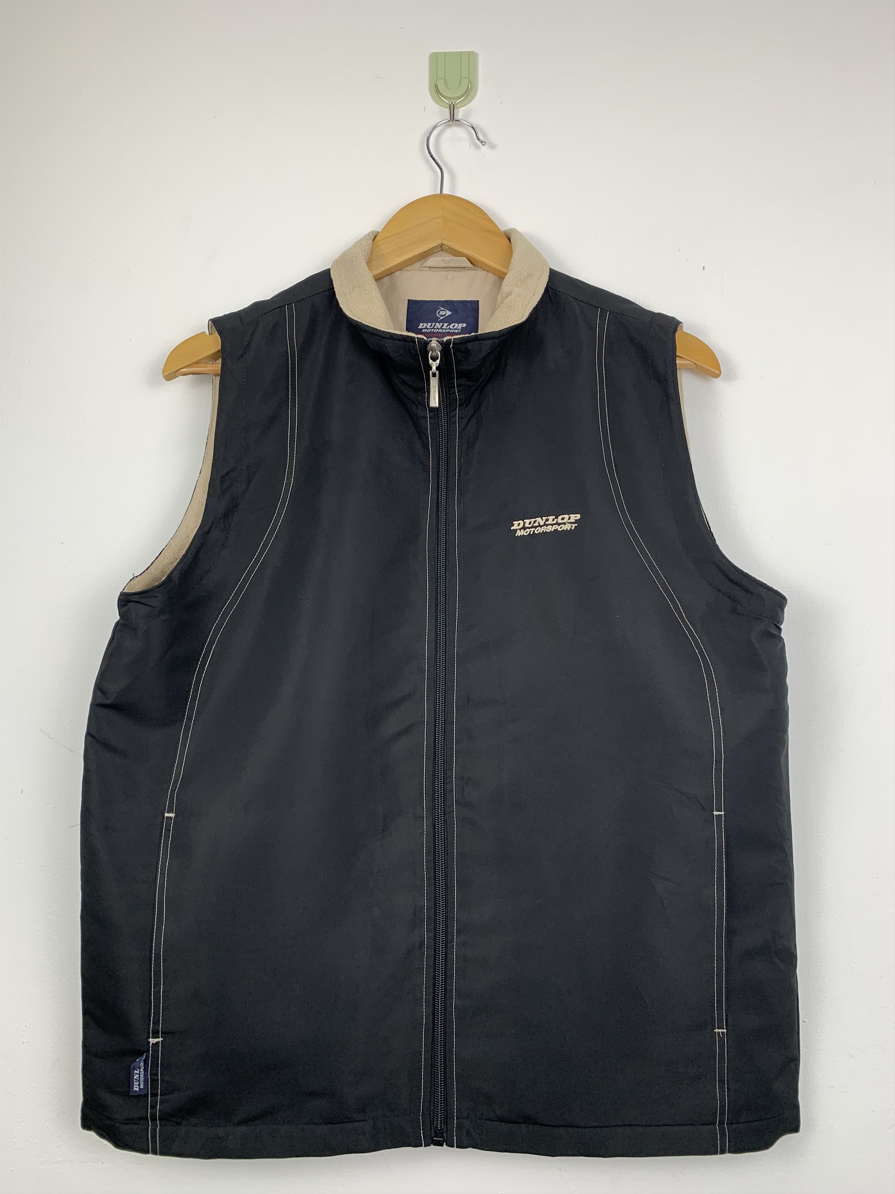Dunlop Vintage DUNLOP Zip Up Fleece Lining Vests Size US S / EU 44-46 / 1 - 1 Thumbnail