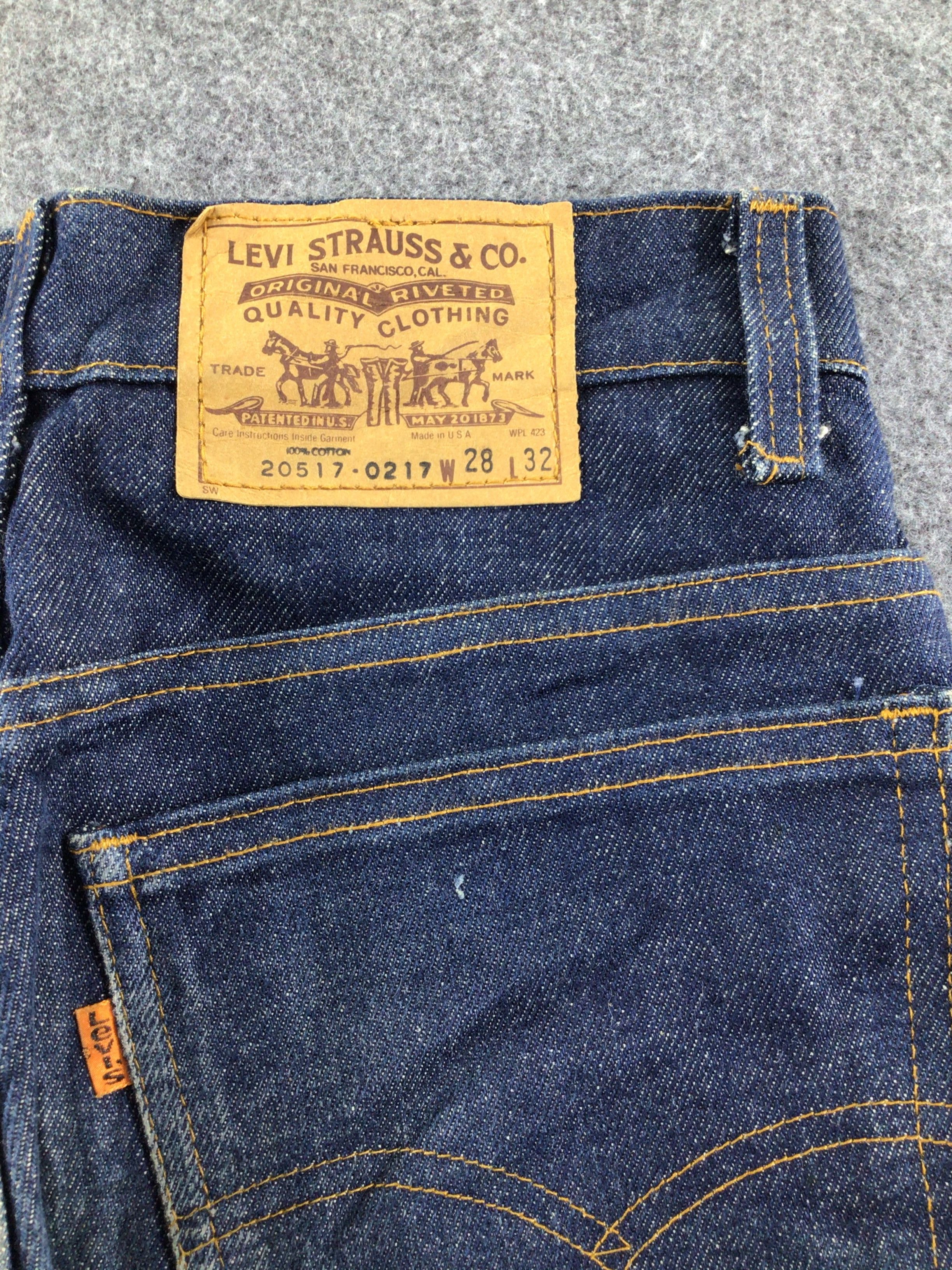 Levi's × Vintage Vintage Levis 517 Flare Orange Tab Jeans-J292 Size US 28 / EU 44 - 5 Thumbnail
