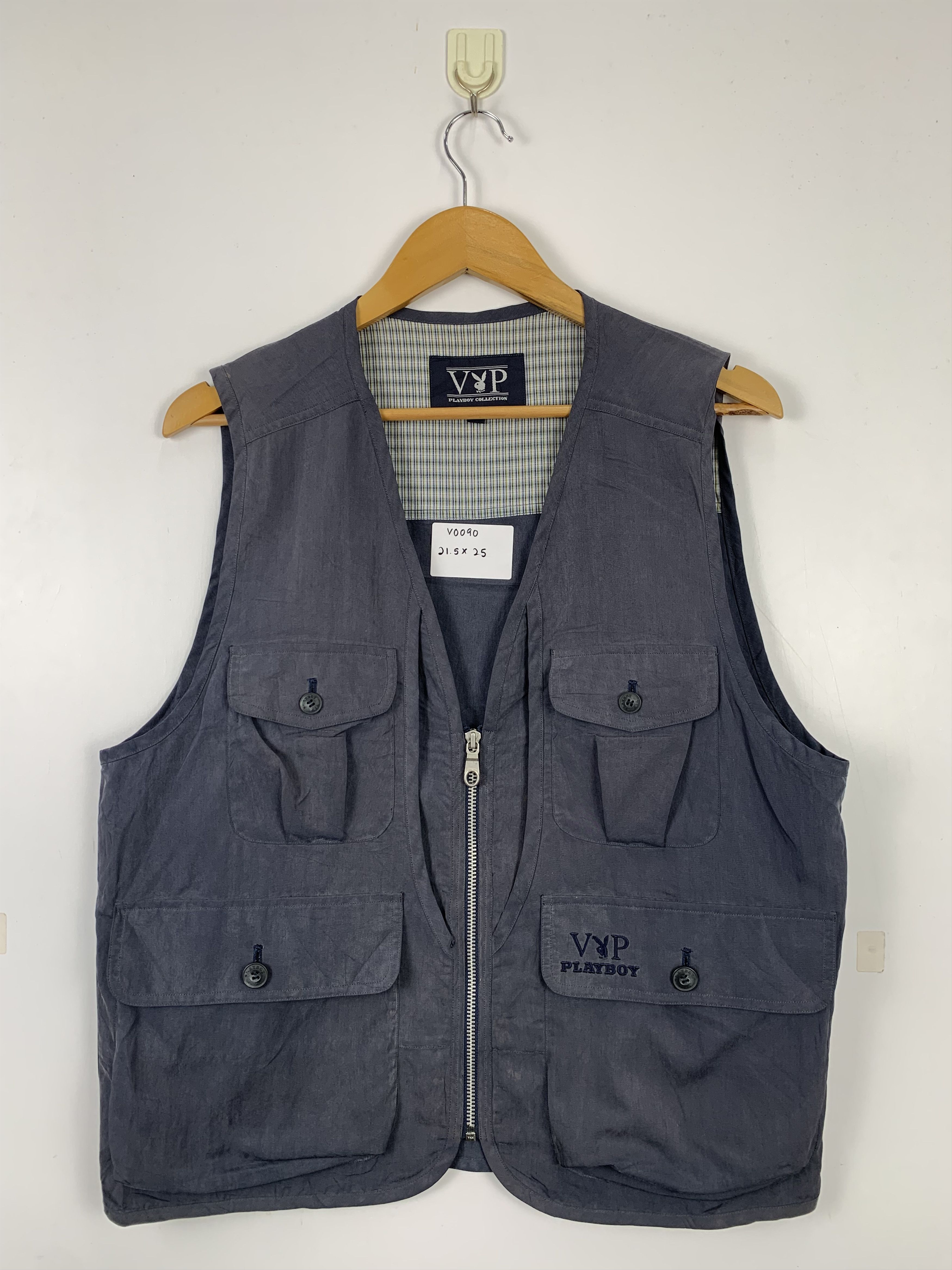 Playboy Vintage PLAYBOY Multi Pocket Zip Vests Size US M / EU 48-50 / 2 - 1 Thumbnail