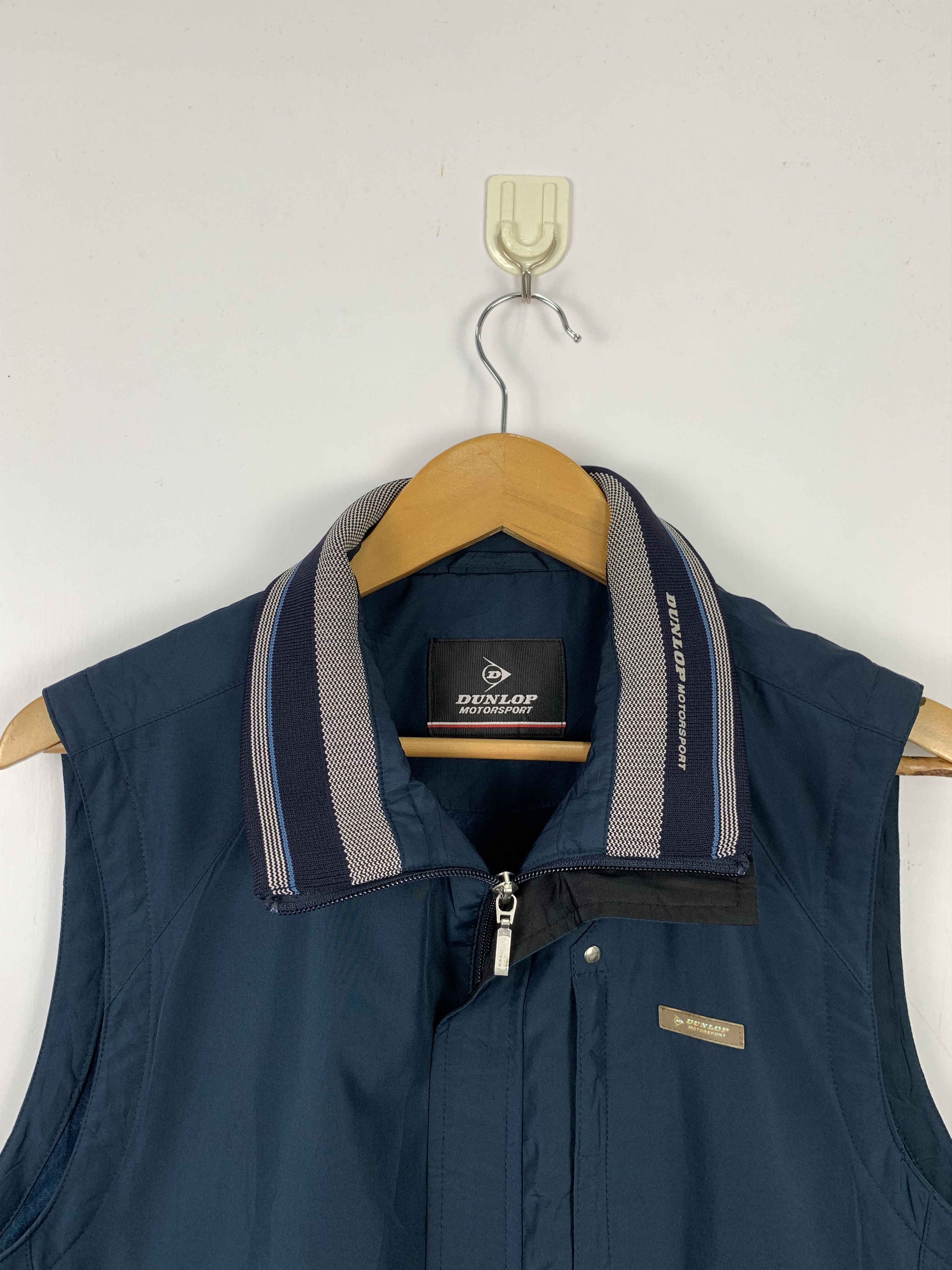 Dunlop Vintage DUNLOP Checkered Lining Zip Up Vests Size US S / EU 44-46 / 1 - 2 Thumbnail