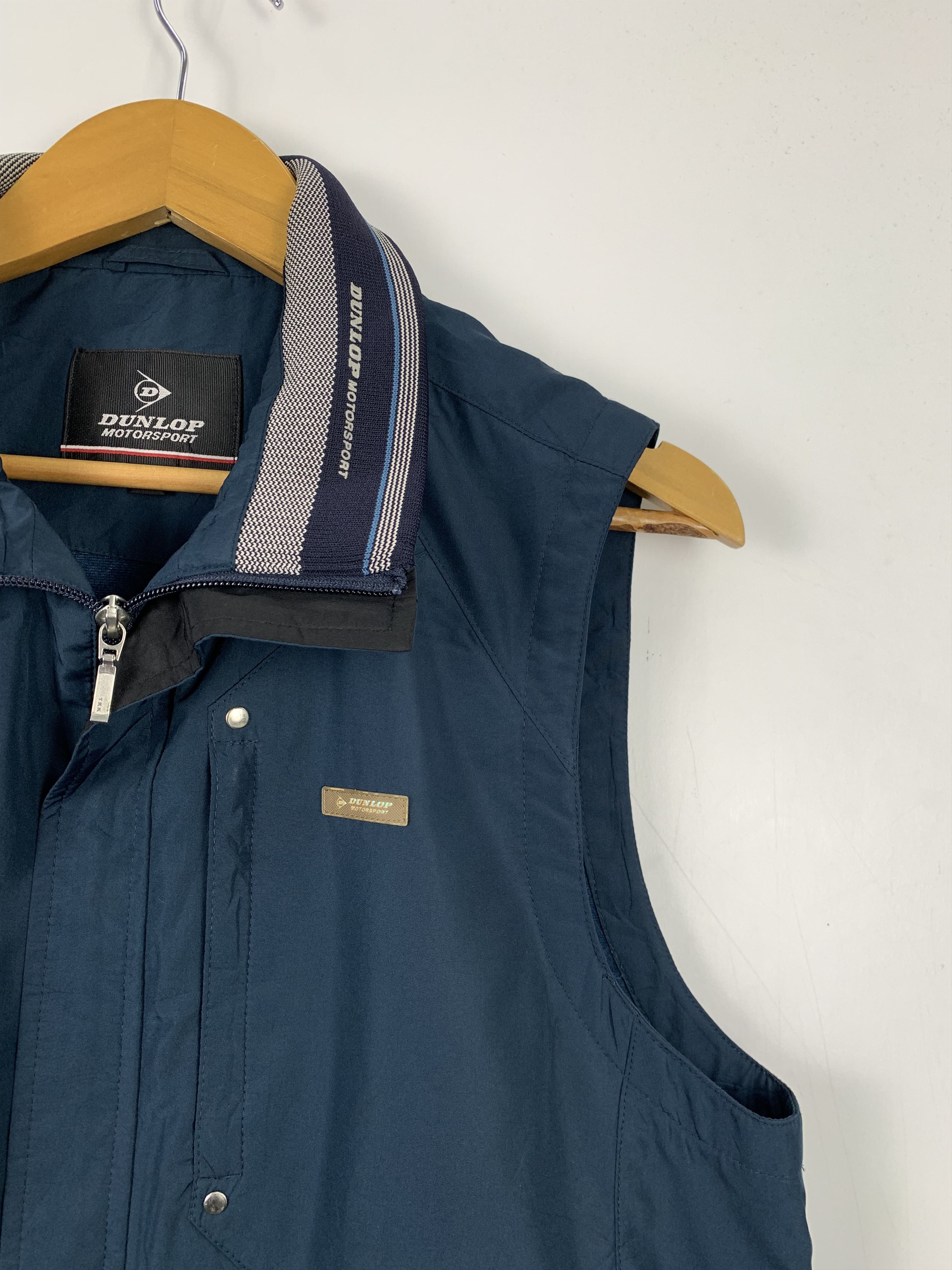 Dunlop Vintage DUNLOP Checkered Lining Zip Up Vests Size US S / EU 44-46 / 1 - 4 Thumbnail