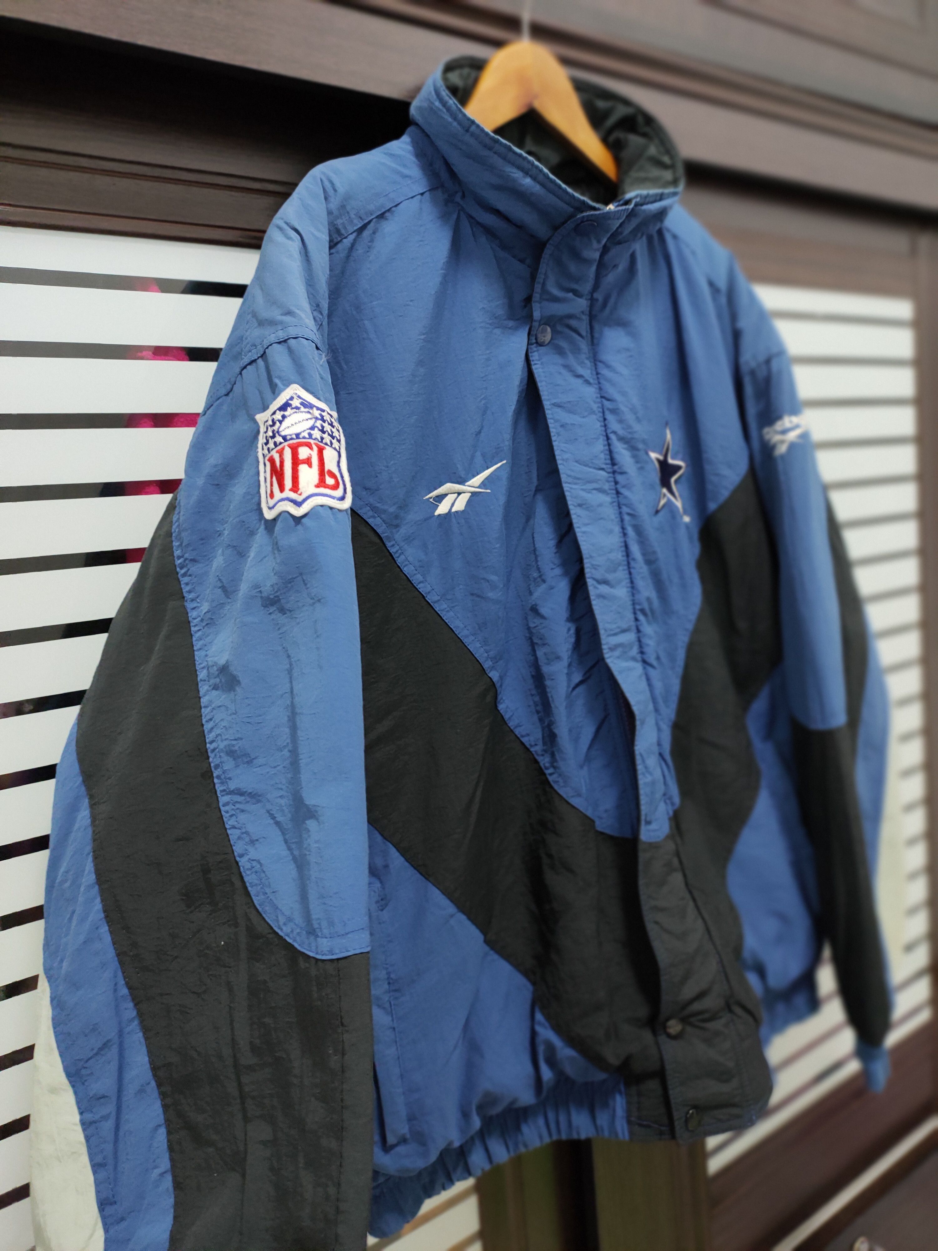 NFL 🔥Vintage Dallas Cowboys Jacket Mens Blue NFL Pro Line 90s🔥 Size US L / EU 52-54 / 3 - 3 Thumbnail