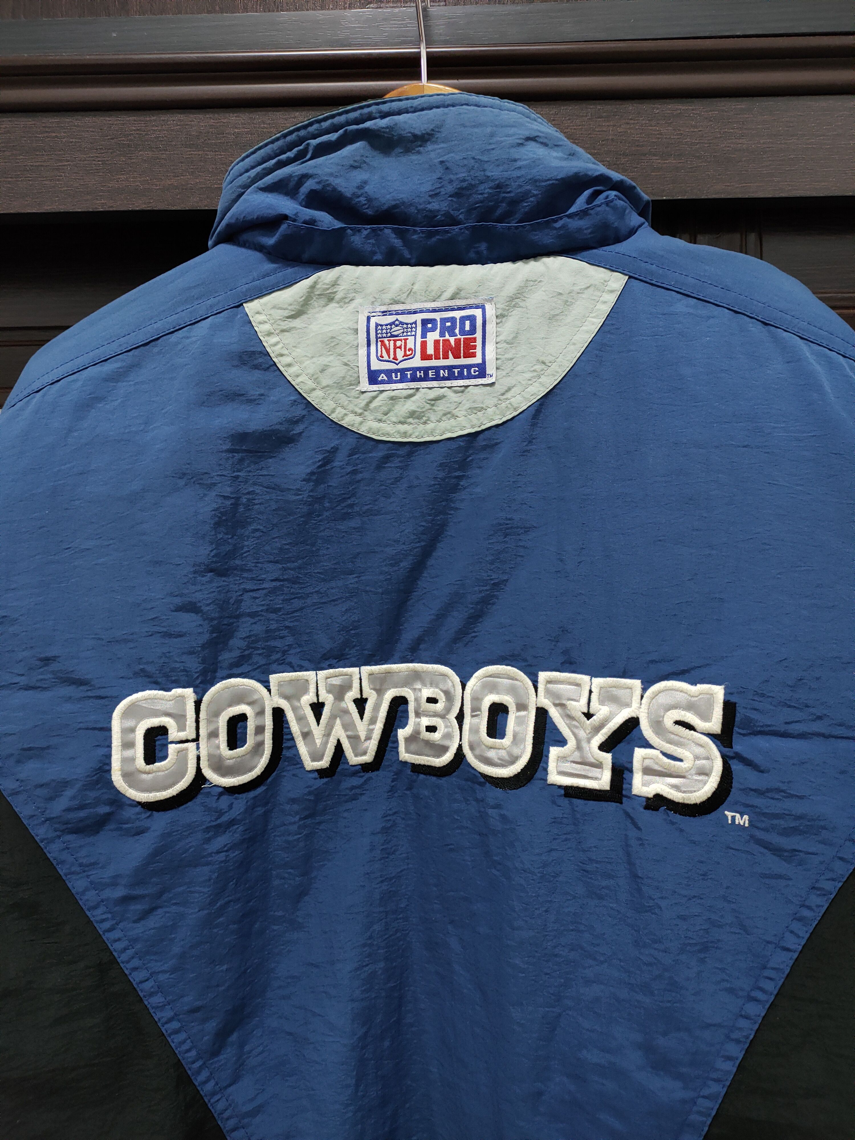 NFL 🔥Vintage Dallas Cowboys Jacket Mens Blue NFL Pro Line 90s🔥 Size US L / EU 52-54 / 3 - 5 Thumbnail