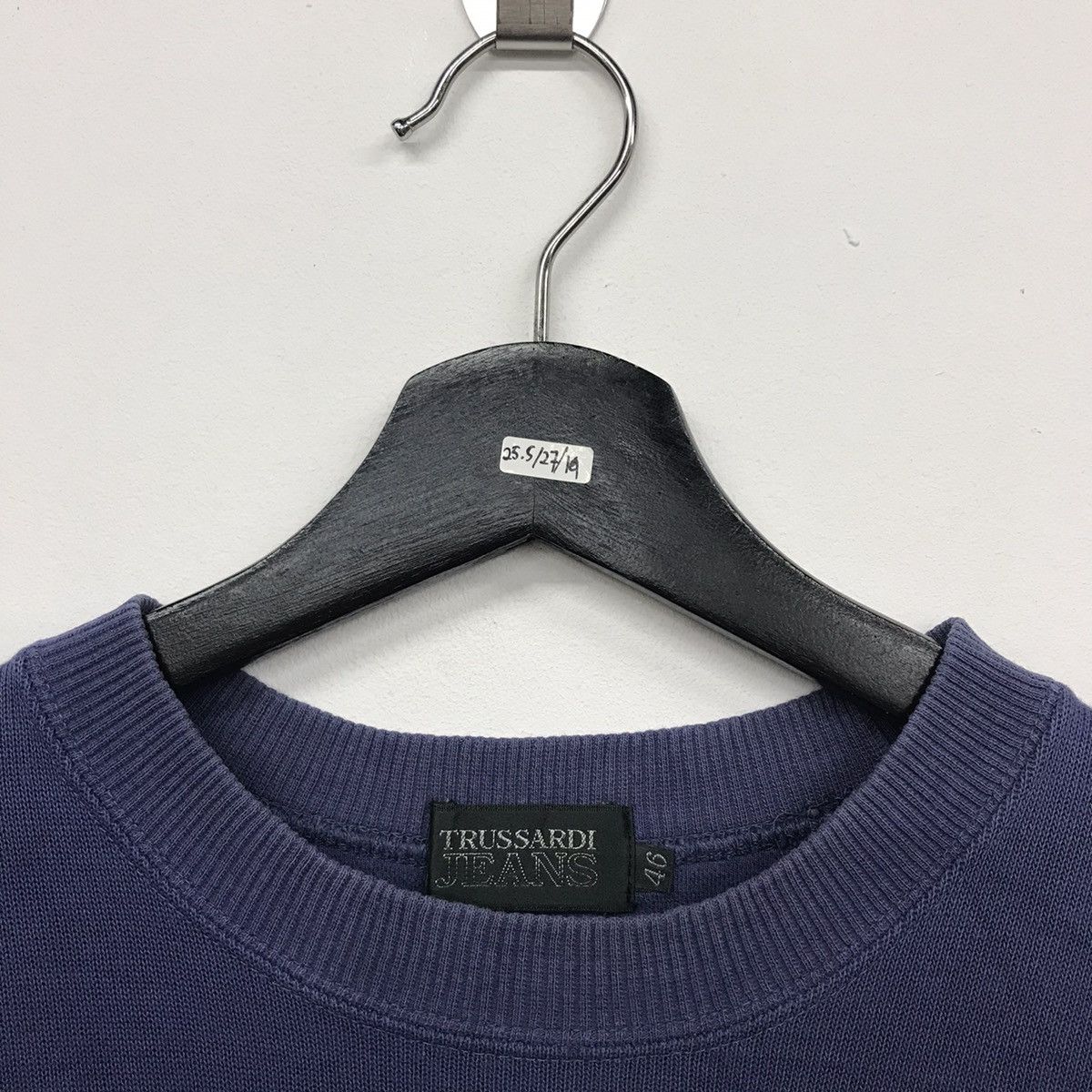 Trussardi × Vintage Rare!! Vintage Trussardi Jeans Embroidery Sweatshirt Size US S / EU 44-46 / 1 - 3 Thumbnail