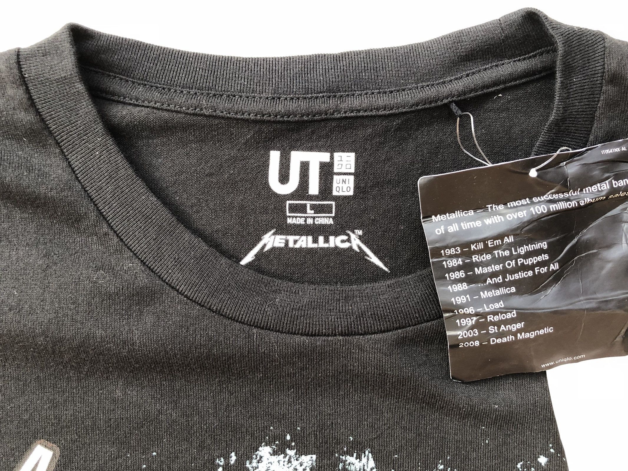 Band Tees METALLICA X UNIQLO BAND T SHIRT SIZE L Size US L / EU 52-54 / 3 - 3 Thumbnail