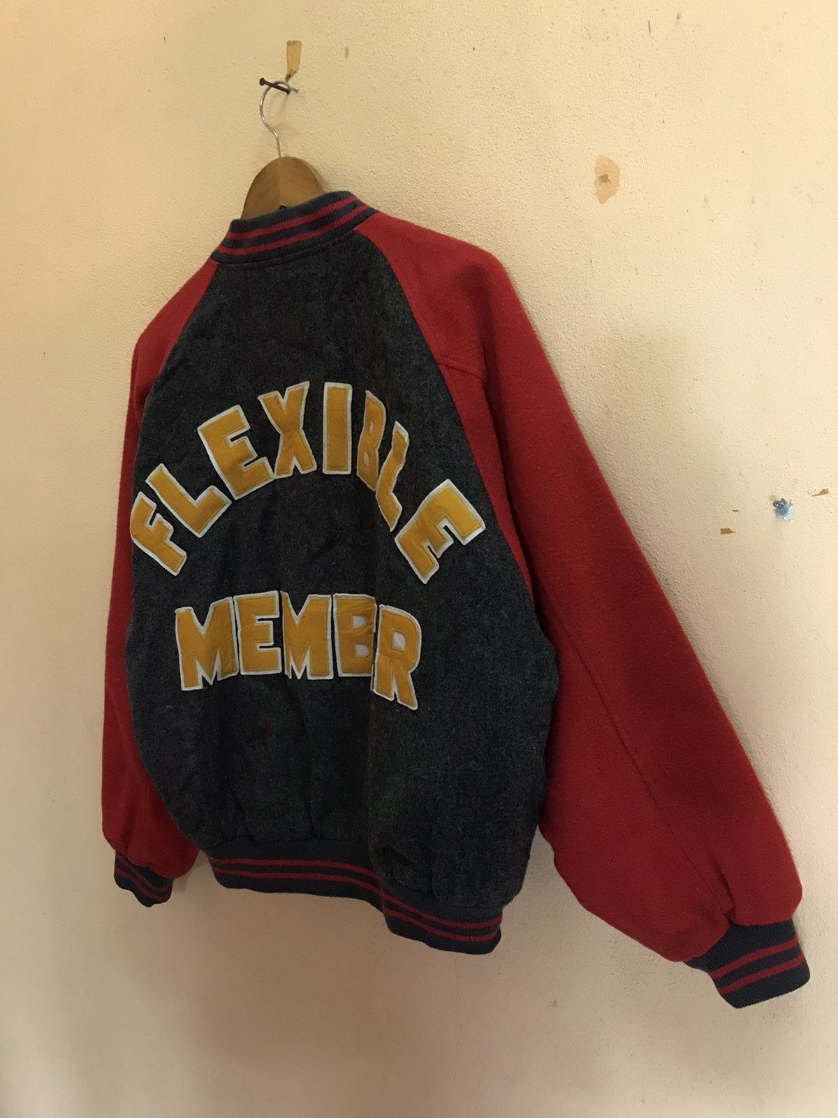 Vintage RARE CROCODILE SPORT WOOL VARSITY JACKET Size US L / EU 52-54 / 3 - 4 Thumbnail