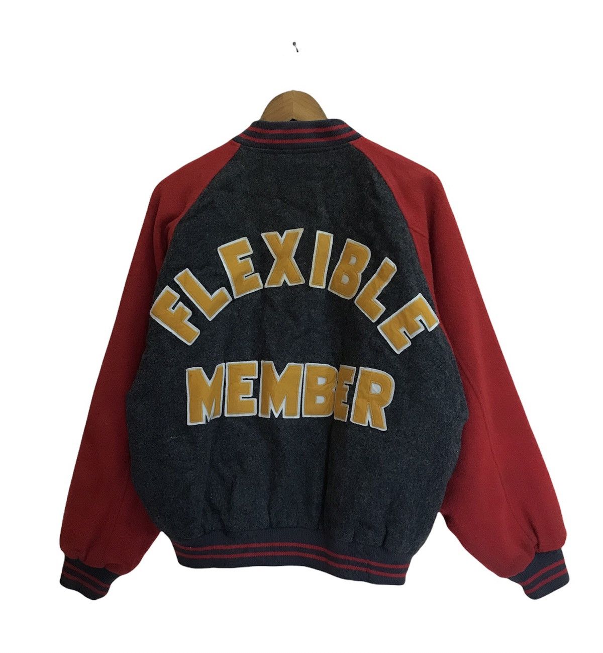 Vintage RARE CROCODILE SPORT WOOL VARSITY JACKET Size US L / EU 52-54 / 3 - 1 Thumbnail