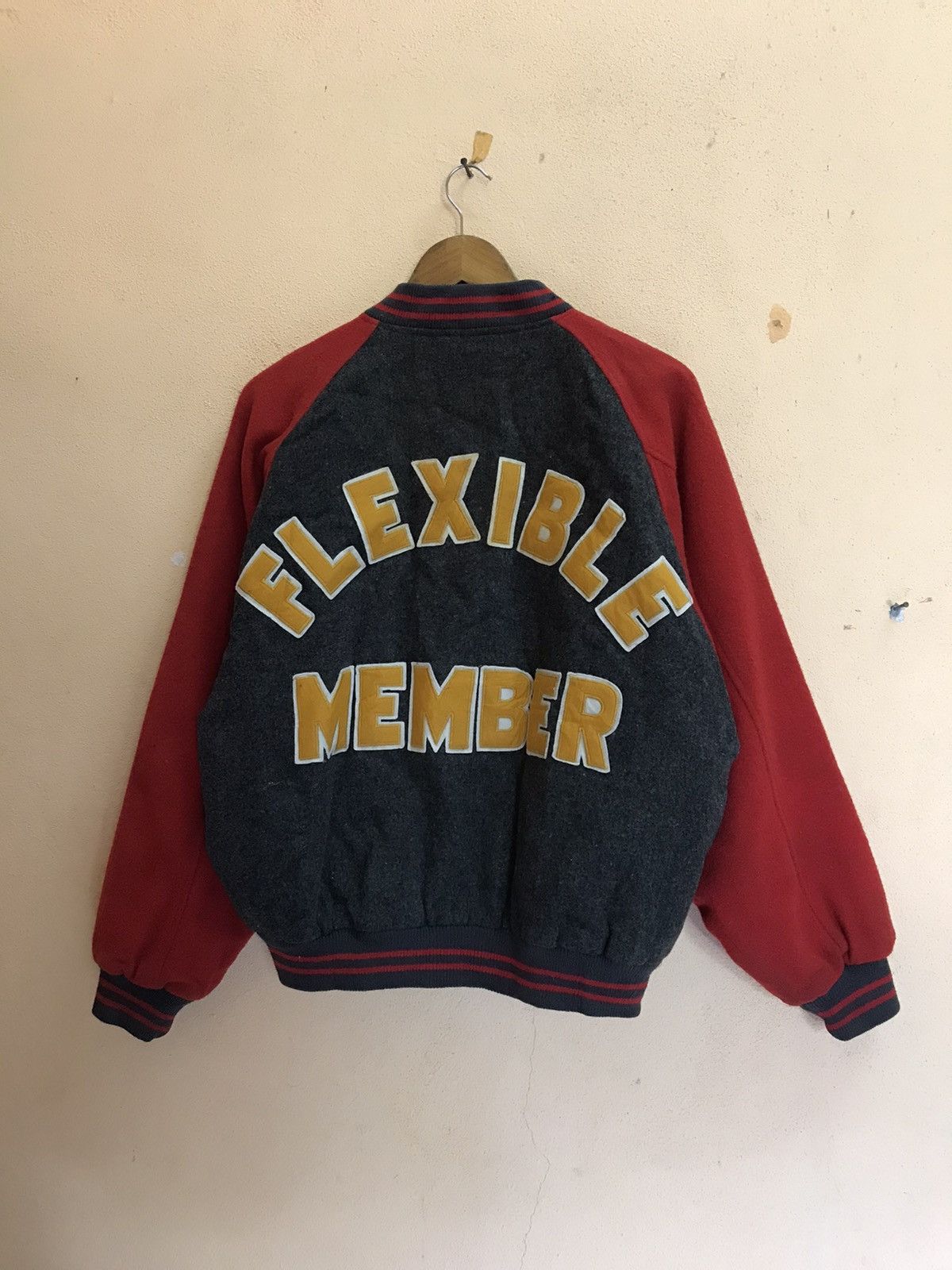 Vintage RARE CROCODILE SPORT WOOL VARSITY JACKET Size US L / EU 52-54 / 3 - 2 Thumbnail