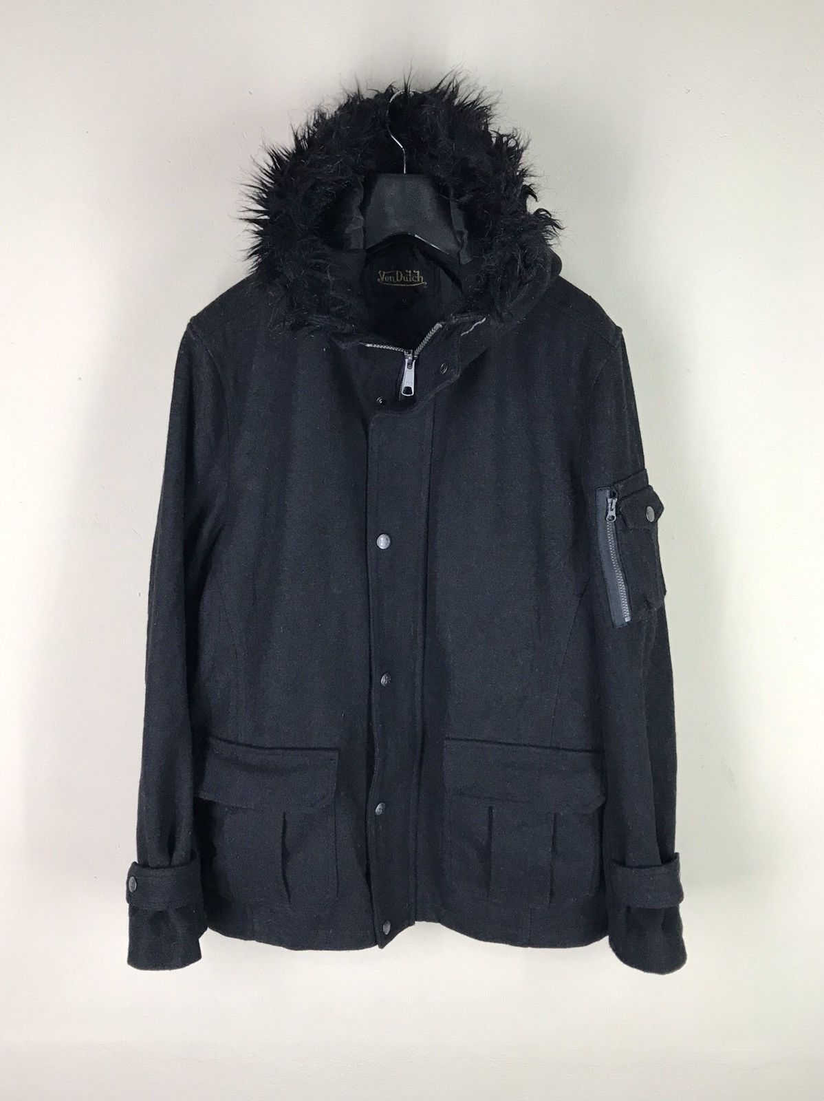 Von Dutch Von Dutch Winter Coat Jacket Military Fur Hoodie Size US M / EU 48-50 / 2 - 4 Thumbnail