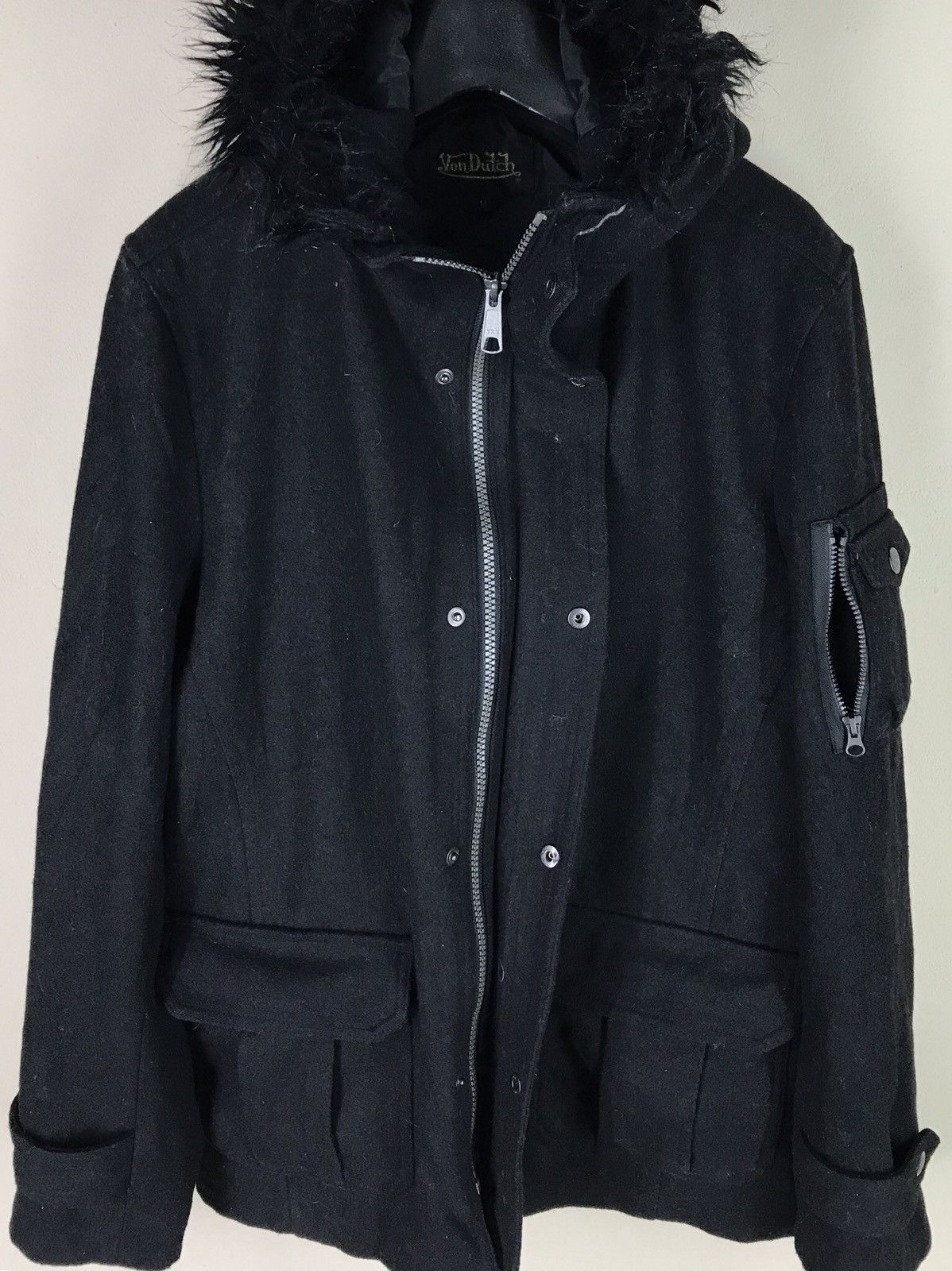 Von Dutch Von Dutch Winter Coat Jacket Military Fur Hoodie Size US M / EU 48-50 / 2 - 2 Thumbnail
