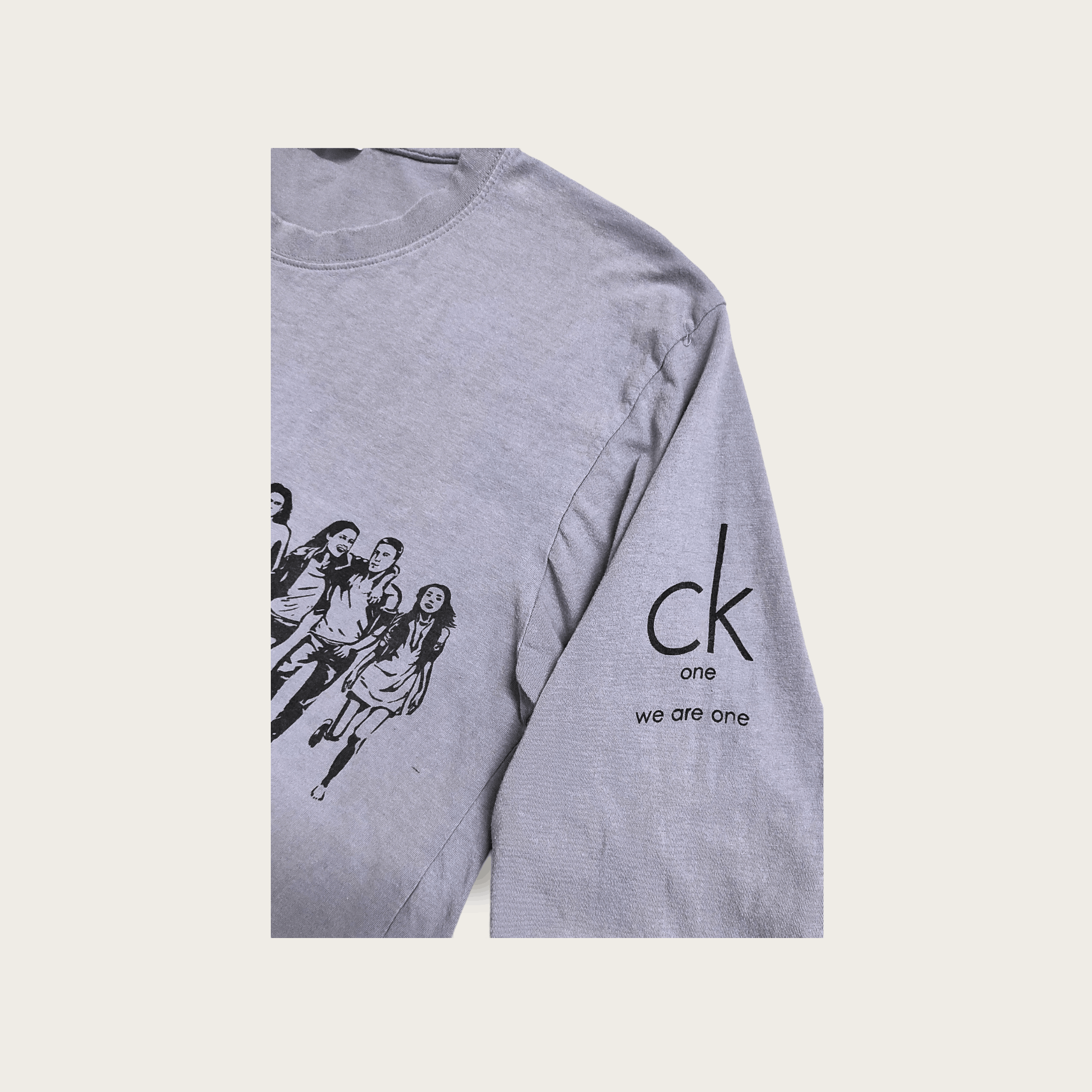 Calvin Klein Vintage 90's ck One "we are one" people's artists rap tee Size US L / EU 52-54 / 3 - 4 Thumbnail