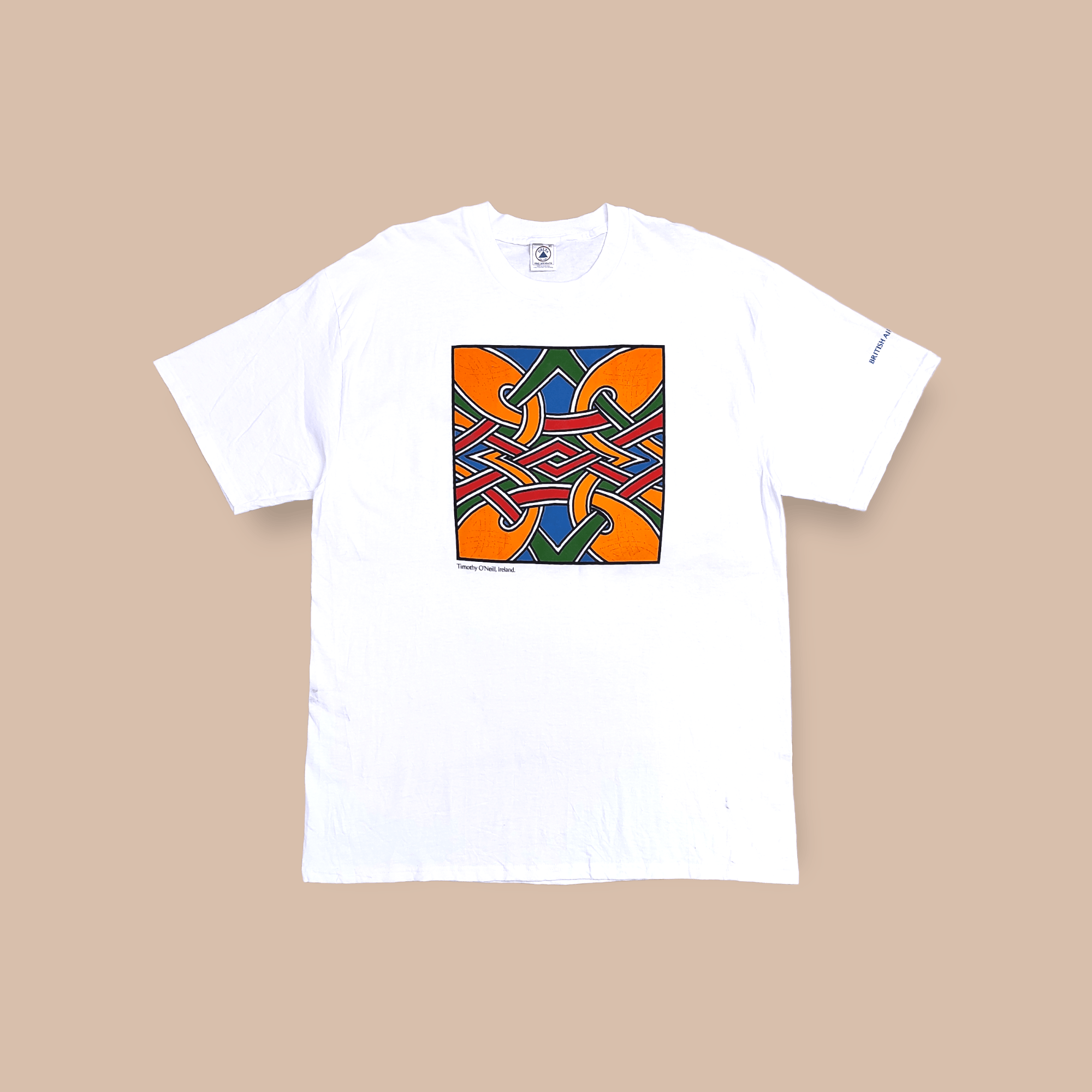 Vintage Vintage 90's BRITISH AIRWAYS Timothy O'Neill, Ireland tee Size US XL / EU 56 / 4 - 10 Thumbnail