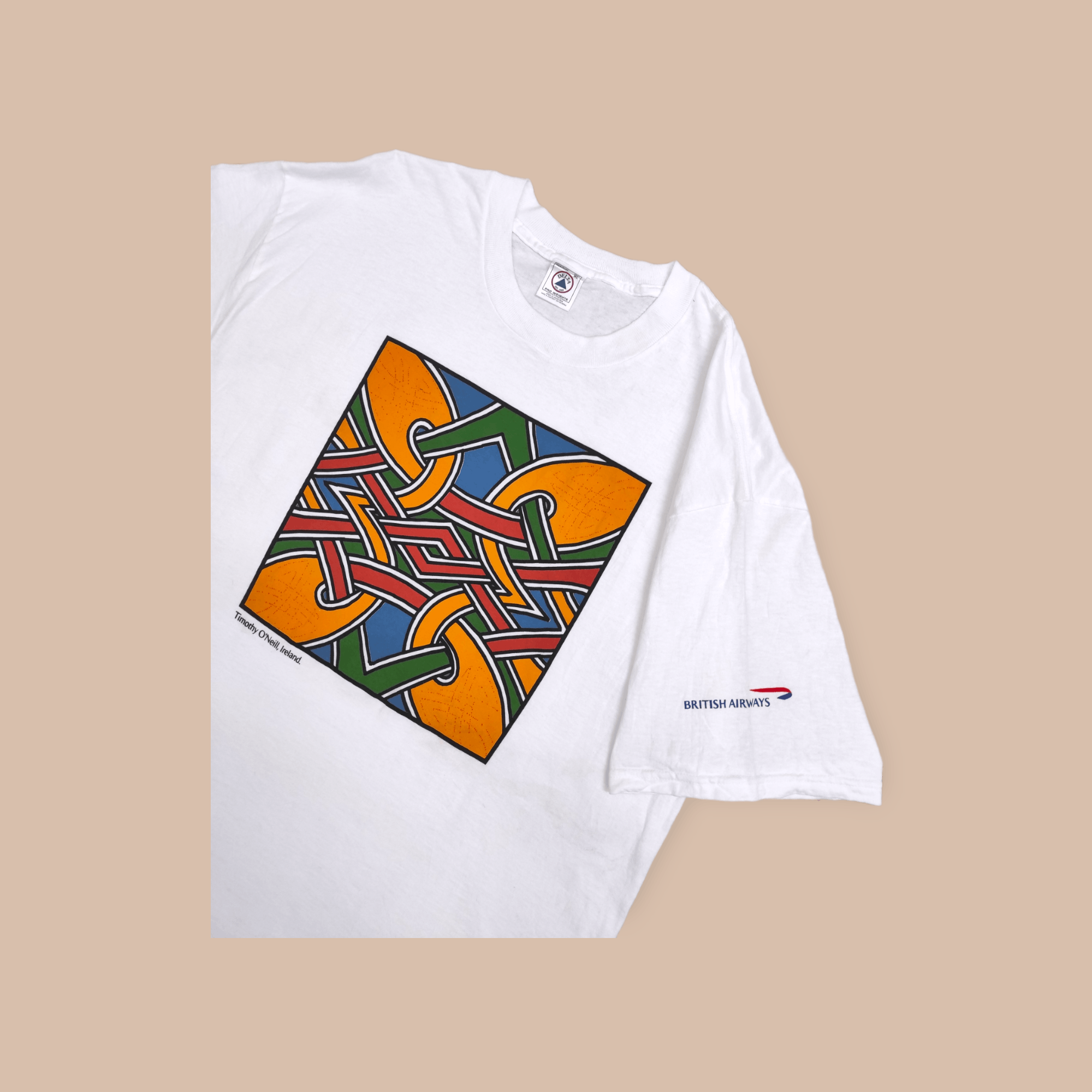 Vintage Vintage 90's BRITISH AIRWAYS Timothy O'Neill, Ireland tee Size US XL / EU 56 / 4 - 3 Thumbnail