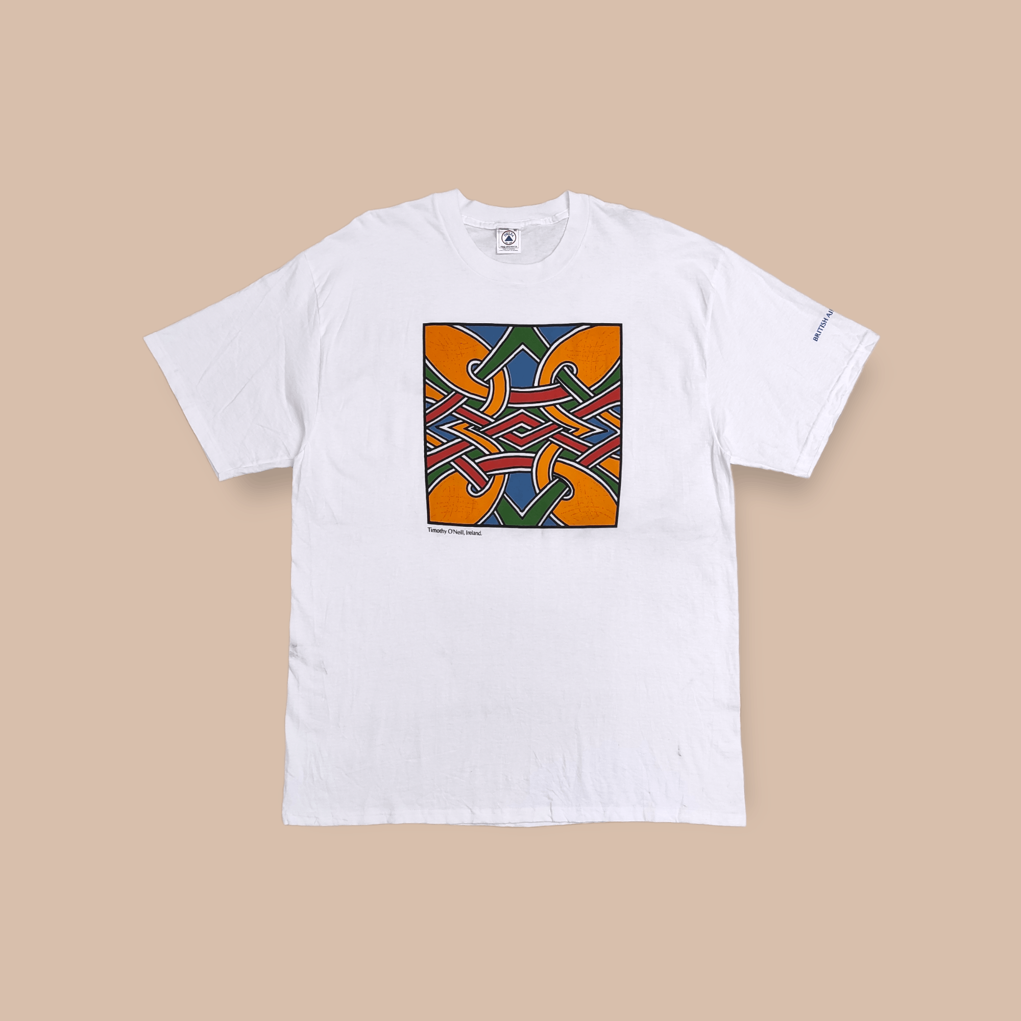 Vintage Vintage 90's BRITISH AIRWAYS Timothy O'Neill, Ireland tee Size US XL / EU 56 / 4 - 1 Thumbnail