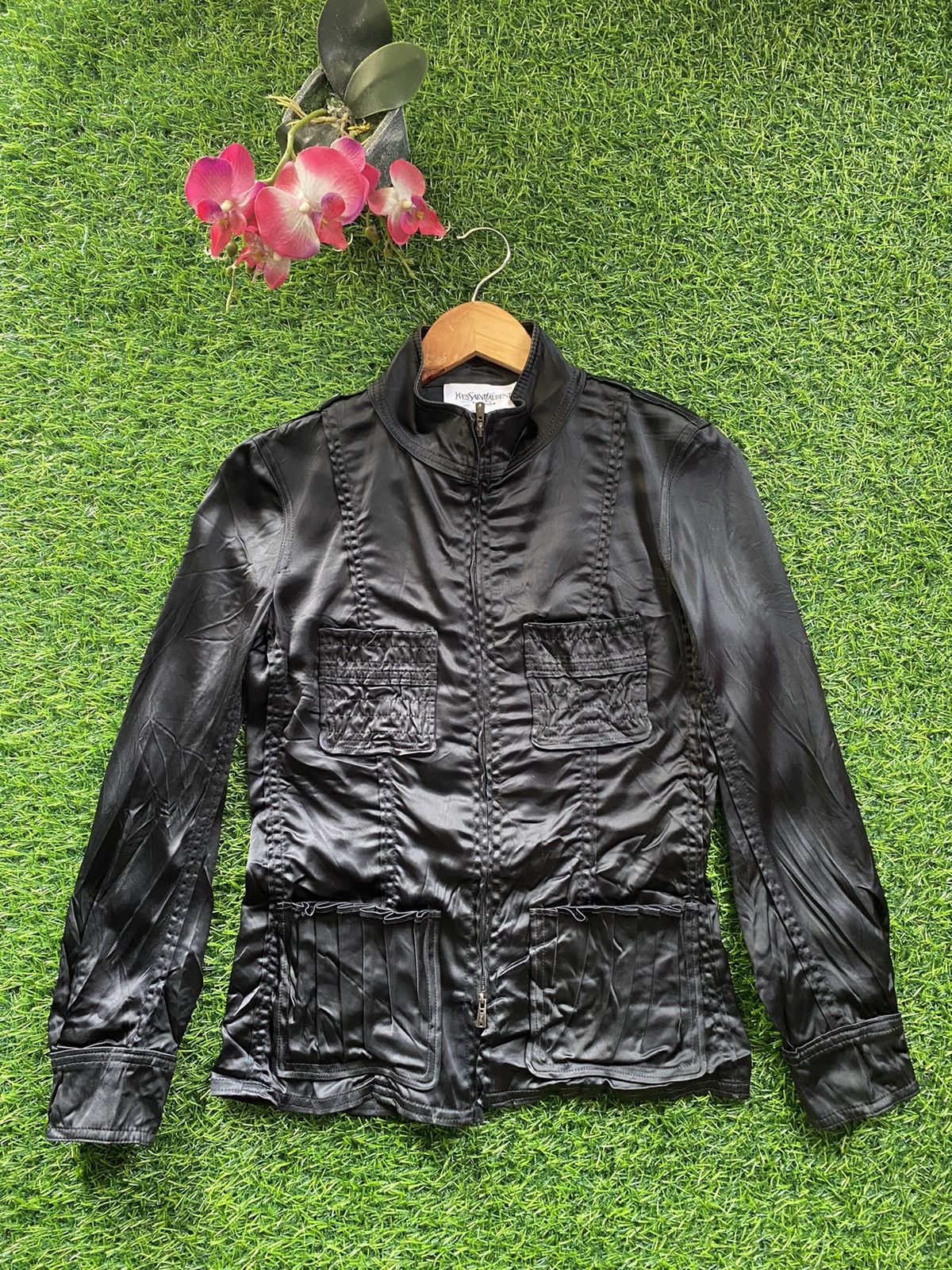 Yves Saint Laurent Ysl Zipper Jacket Size S / US 4 / IT 40 - 1 Thumbnail