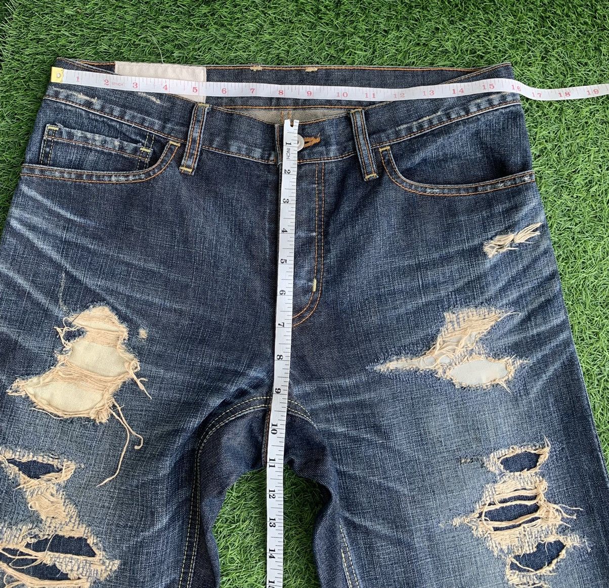 Japanese Brand Distressed Japanese Brand Denim Crushed Size US 32 / EU 48 - 16 Thumbnail