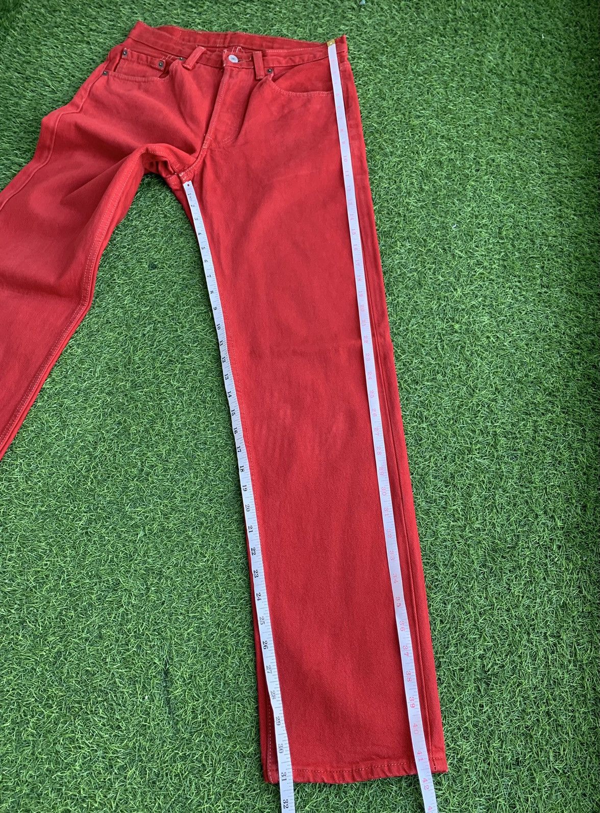 Levi's Vintage Levis 501 Red Jeans Size US 29 - 16 Thumbnail