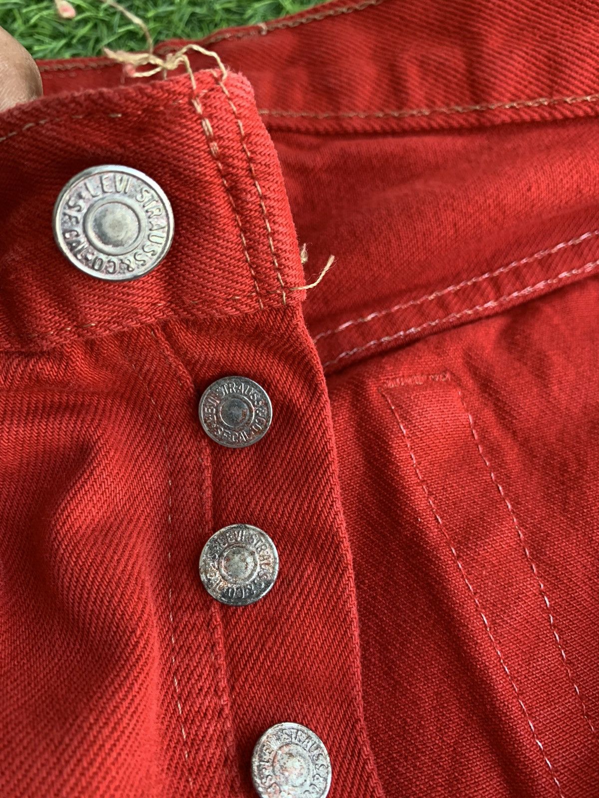 Levi's Vintage Levis 501 Red Jeans Size US 29 - 11 Thumbnail