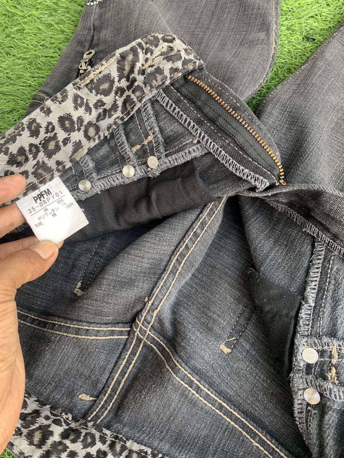Japanese Brand Japanese Brand PPFM Leopard Denim Size US 29 - 13 Thumbnail