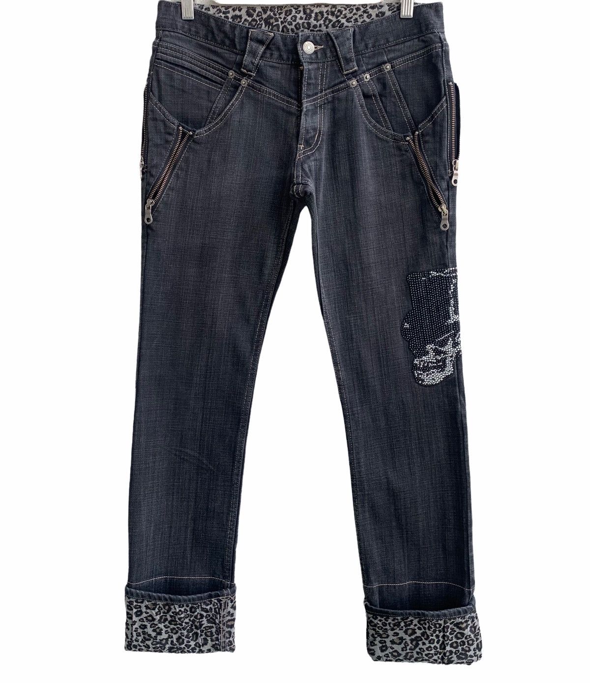 Japanese Brand Japanese Brand PPFM Leopard Denim Size US 29 - 2 Thumbnail