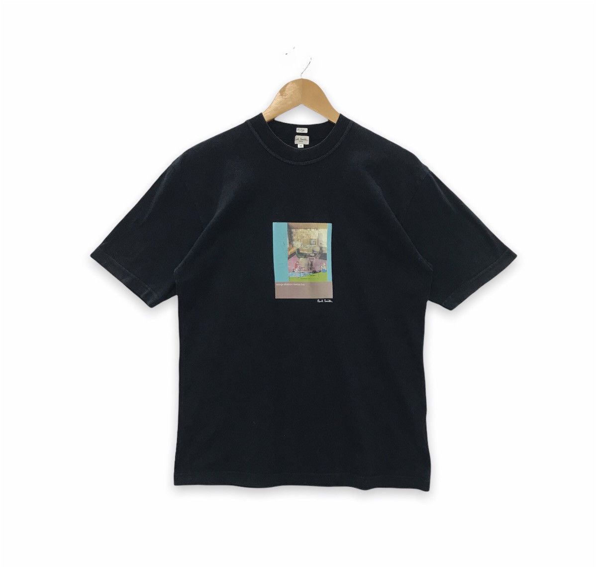 image of Paul Smith London Graphic Tee in Black, Men's (Size Medium)
