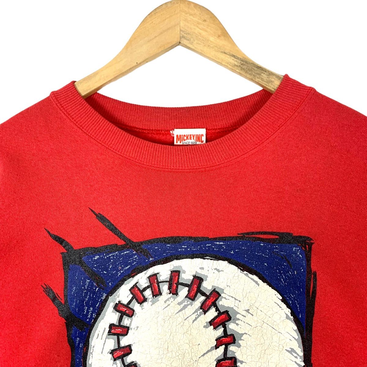 Mickey Mouse Vintage 90’s Mickey Mouse Baseball Crewneck Sweatshirt Size US M / EU 48-50 / 2 - 3 Thumbnail