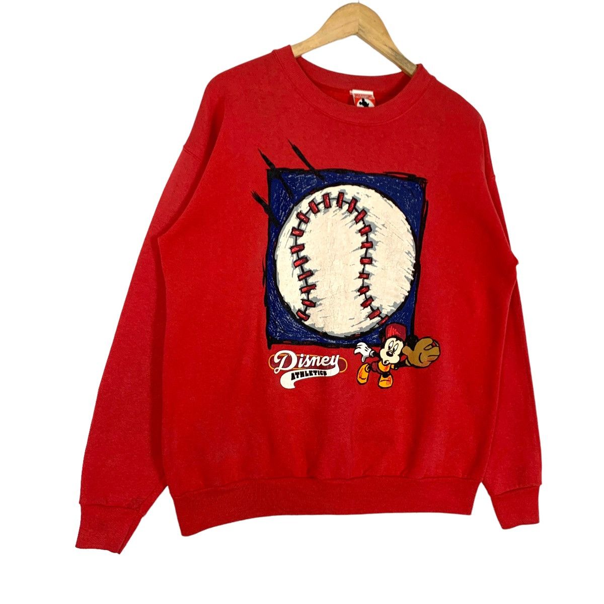 Mickey Mouse Vintage 90’s Mickey Mouse Baseball Crewneck Sweatshirt Size US M / EU 48-50 / 2 - 4 Thumbnail