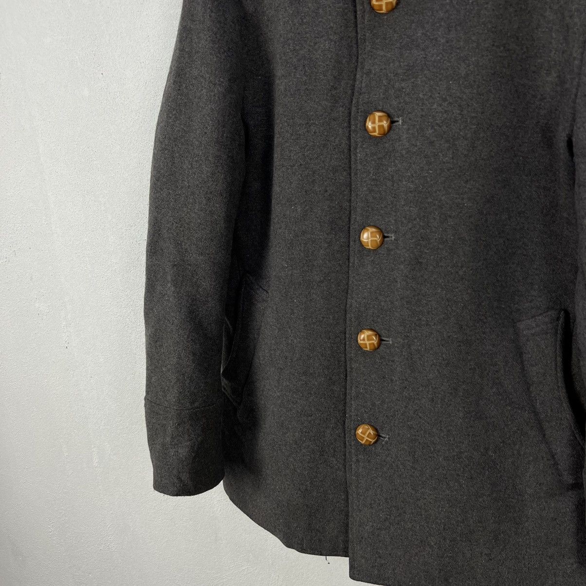 Japanese Brand BUTTON WOOL JACKET SHIPS JET BLUE INSPIRED ISSEY MIYAKE Size US L / EU 52-54 / 3 - 5 Thumbnail
