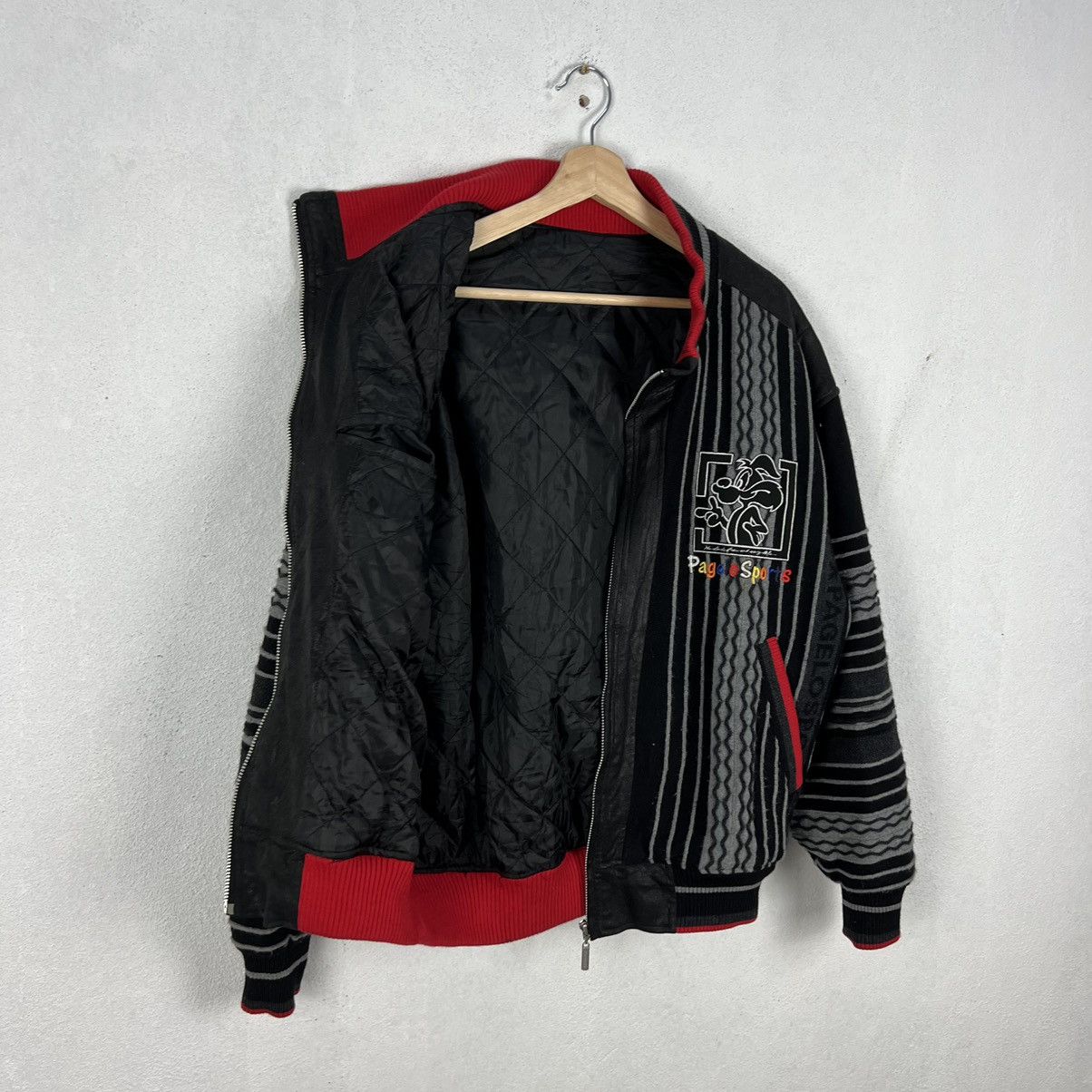 Japanese Brand VINTAGE PAGELO STRIPED VARSITY JACKET BIG LOGO Size US L / EU 52-54 / 3 - 13 Thumbnail